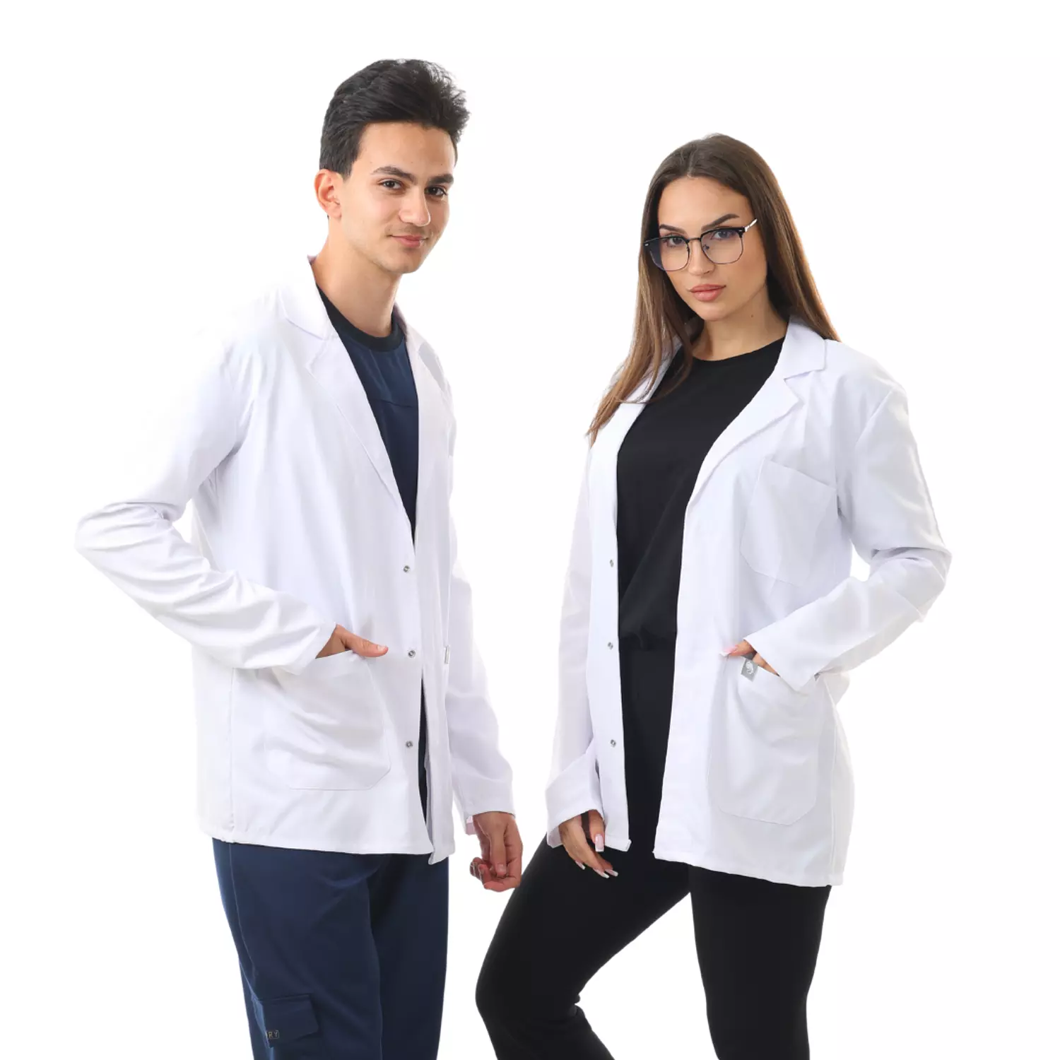 White Prime Lab Coat Short image