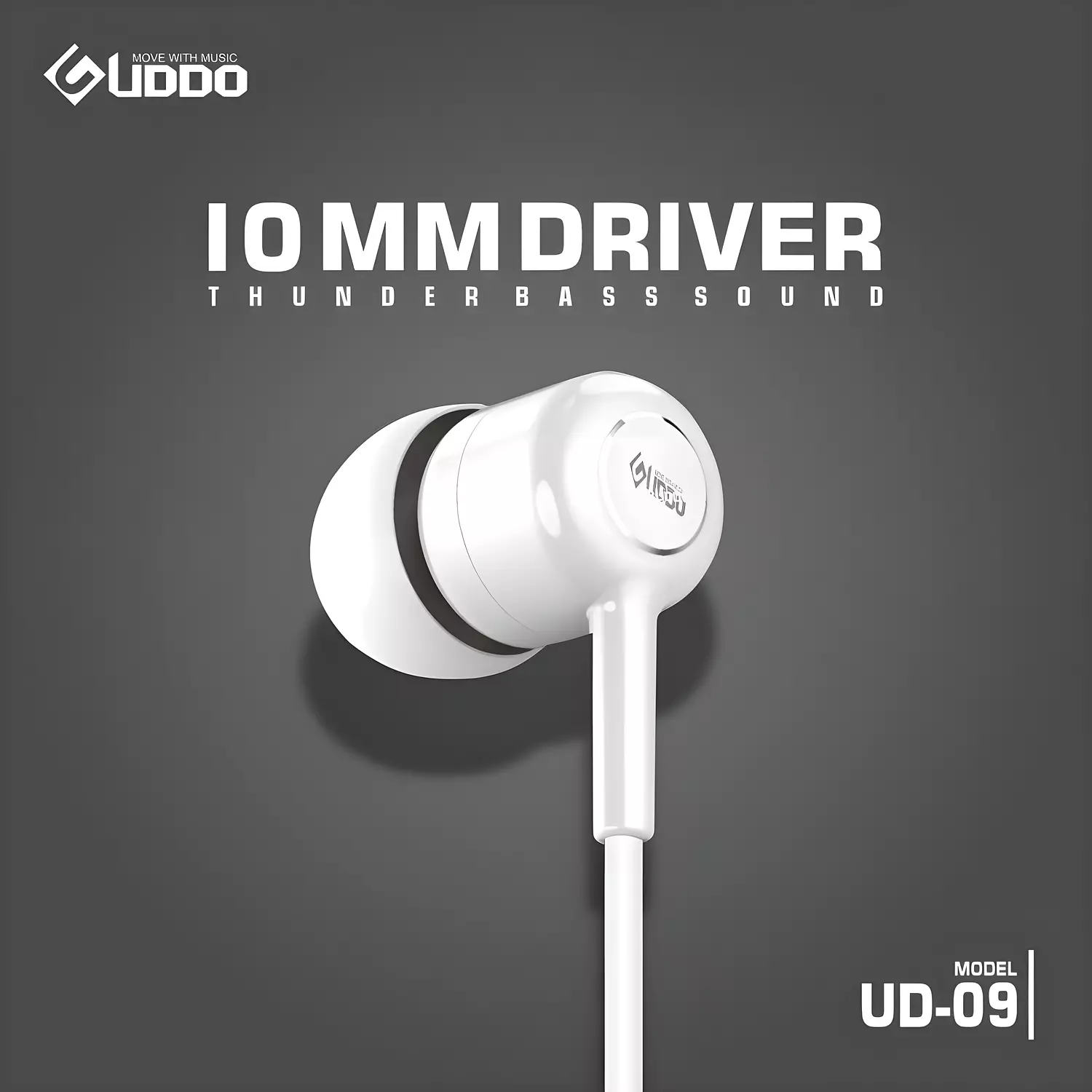 UDDO UD-09 Dual Channel Stereo Hand free, Built-in Mic, 3.5mm Jack 4