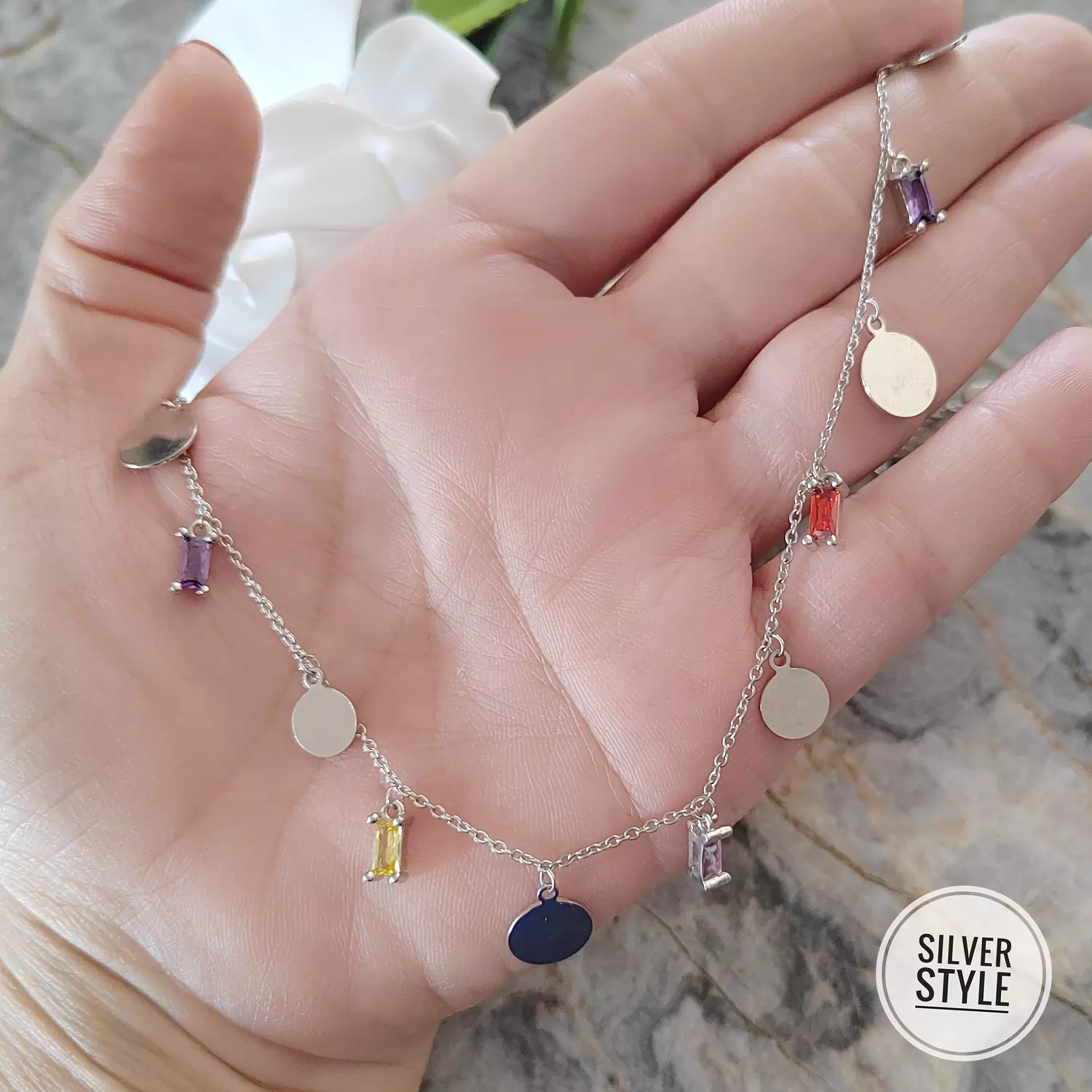 Barq & zircon Necklace  1