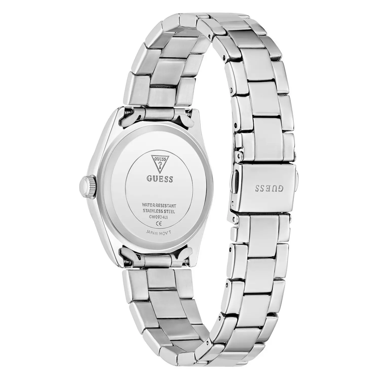 GUESS Ladies Silver Tone Date Watch Silver Tone Stainless Steel Bracelet GW0934L1 2