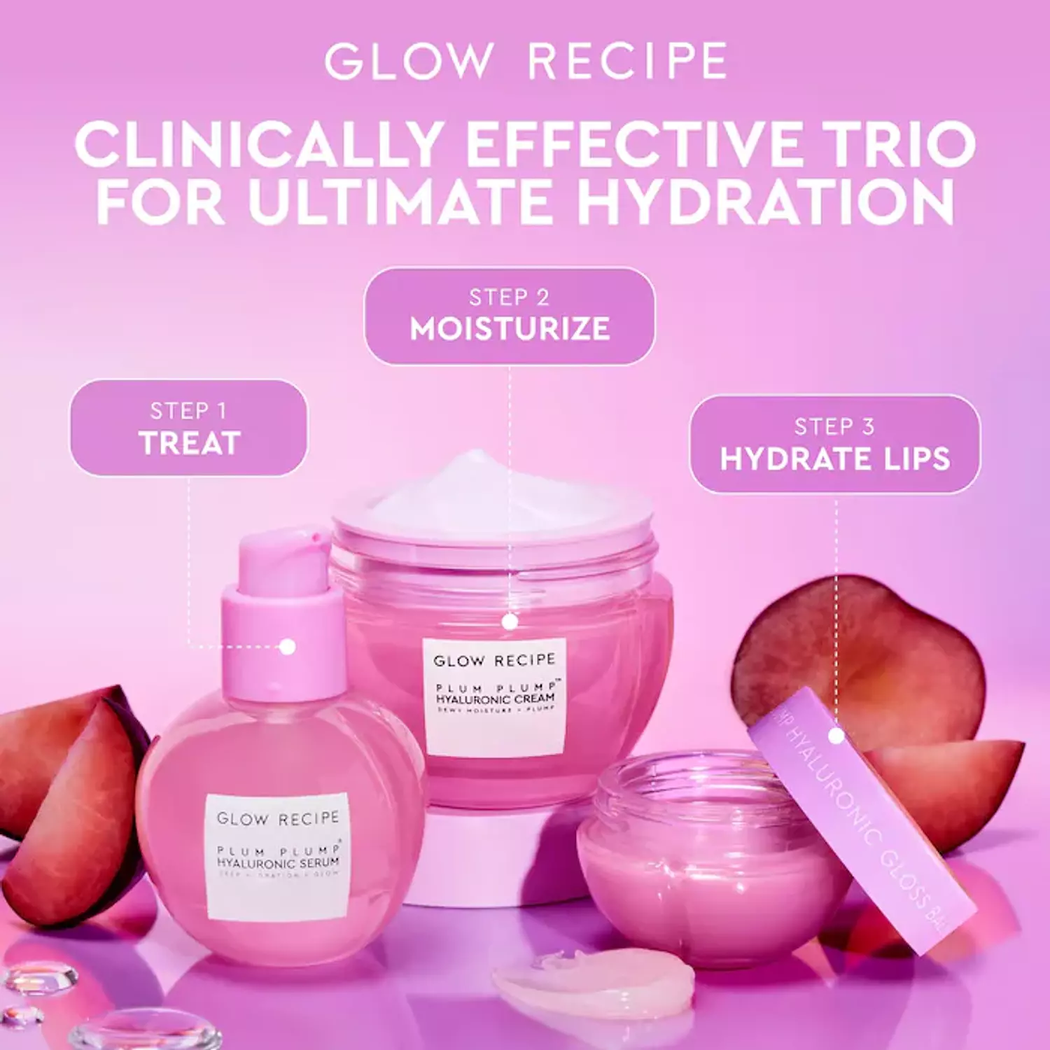 Glow Recipe Plum Plump Hyaluronic Acid Lip Gloss Balm 4