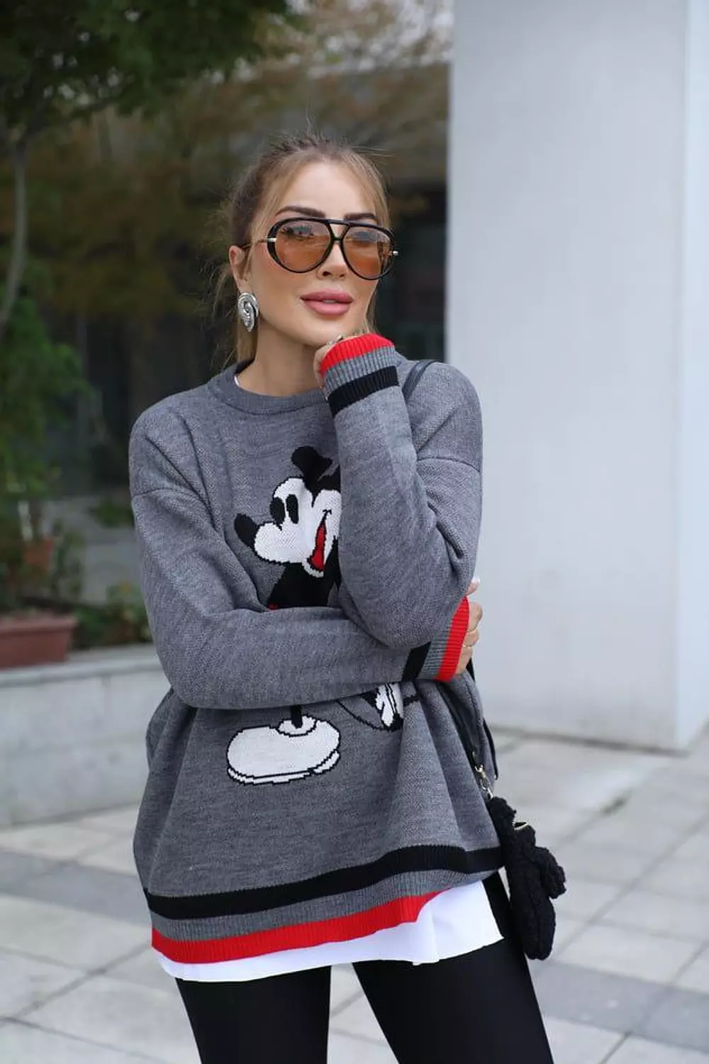 Dark Grey Mickey Pullover  image