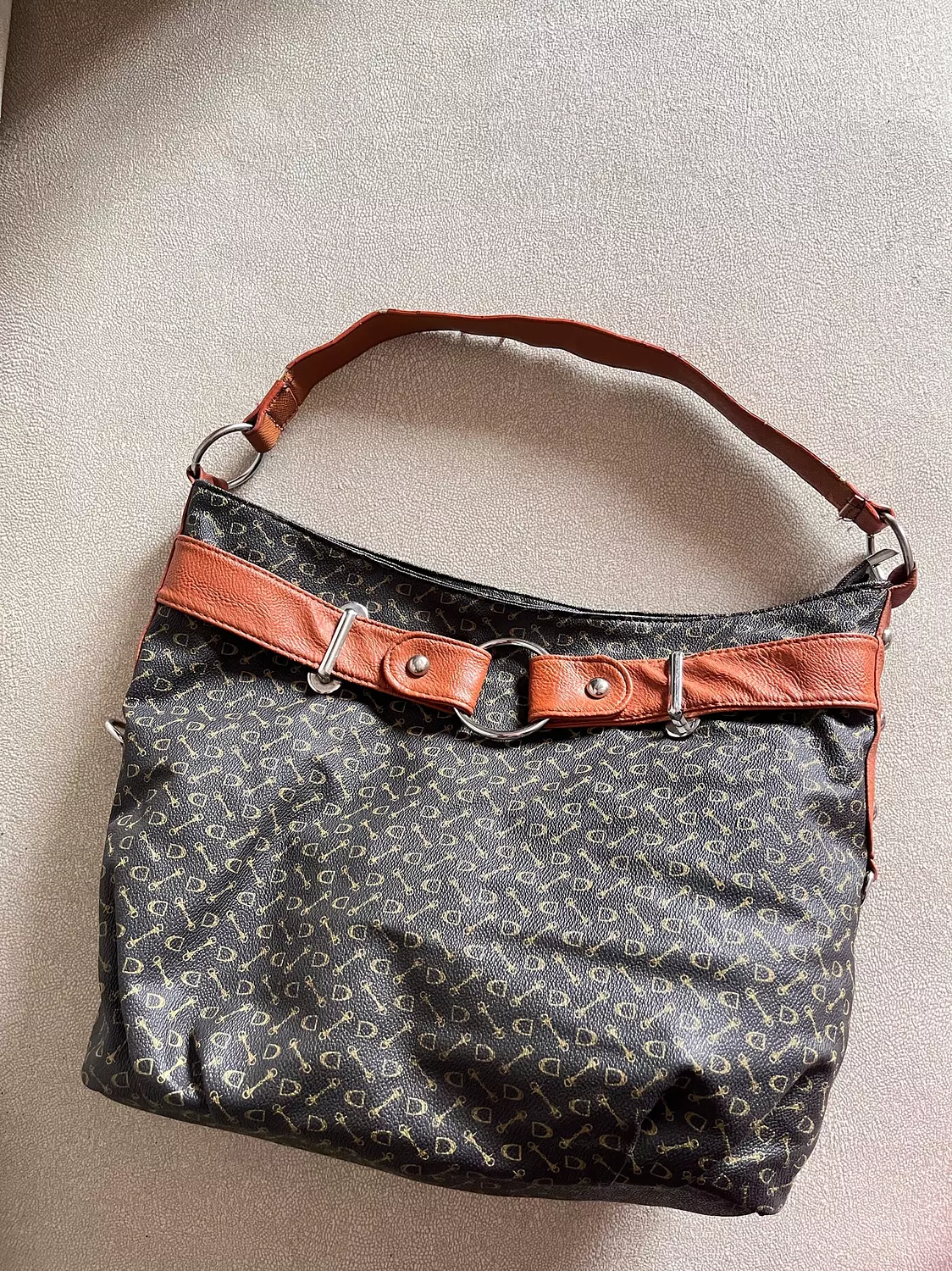 Vintage monogram shoulder bag hover image