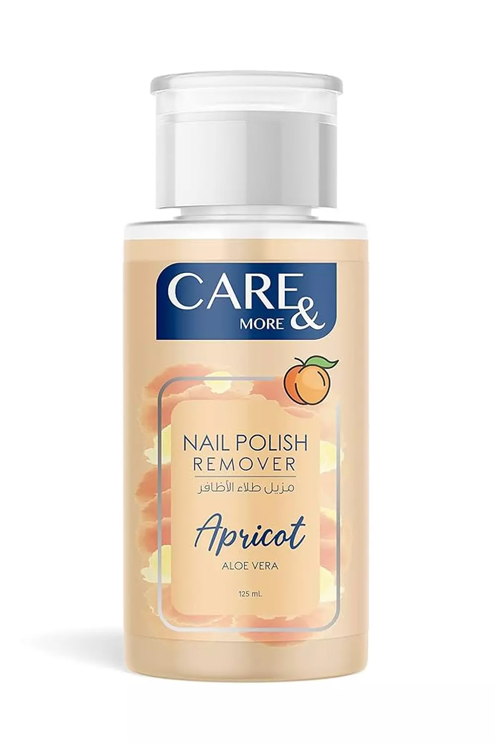 CARE&MORE NAIL POLISH REMOVER ACETONE WITH PEACH 125 ML image