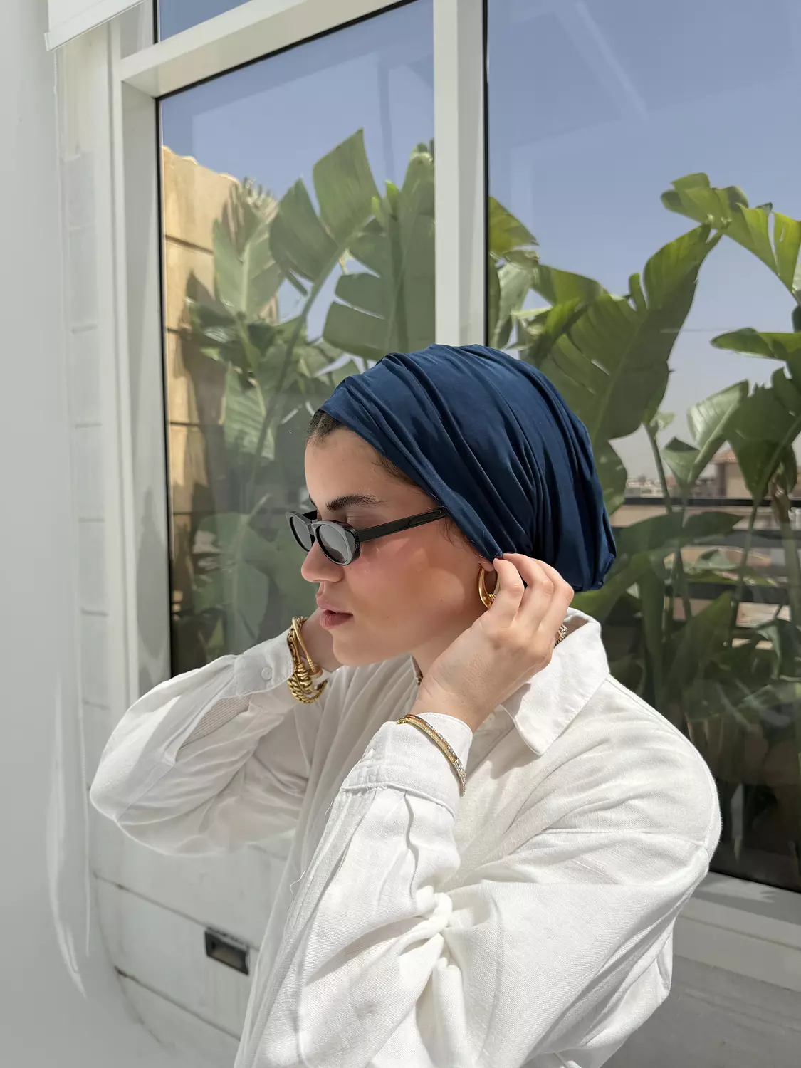 The navy blue turban 6