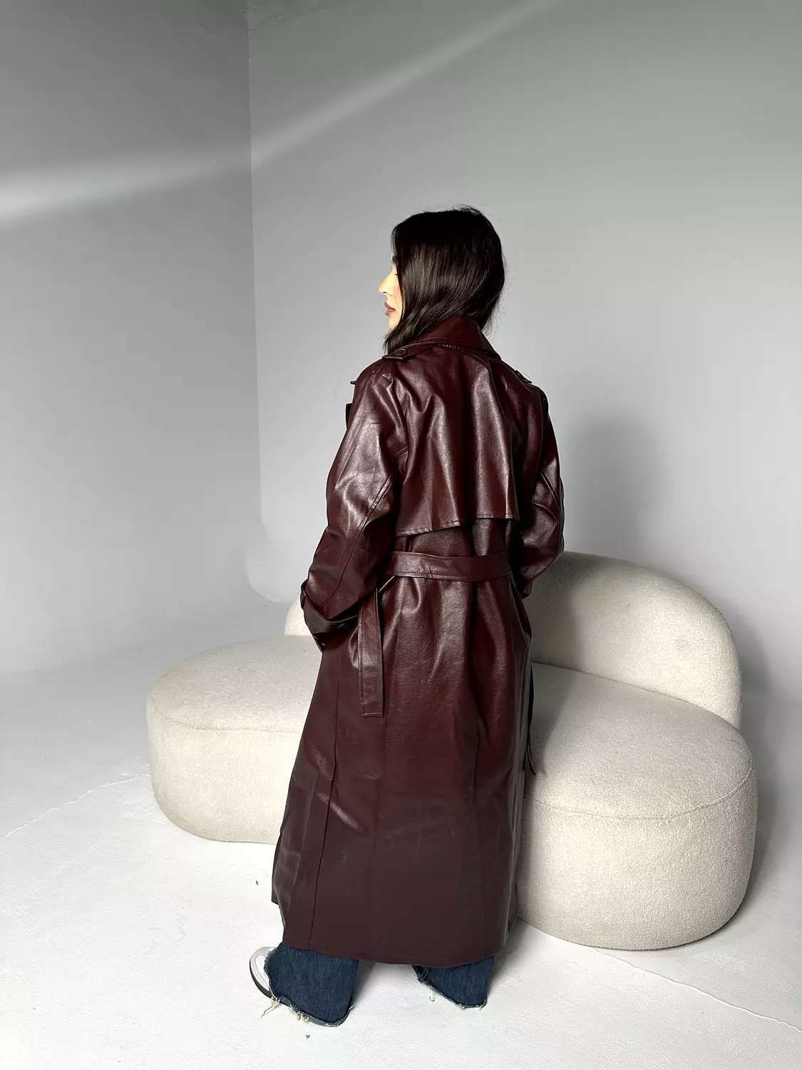 Leather Trench Coat 7