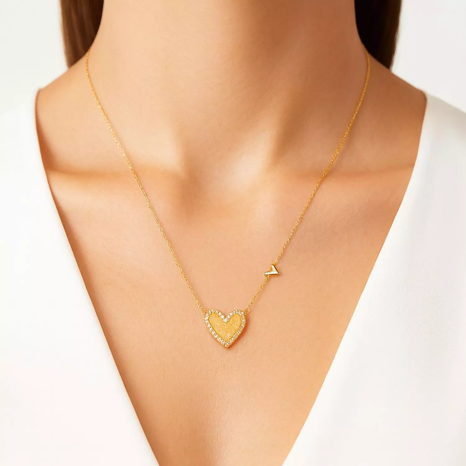  Silver Necklace Heart image