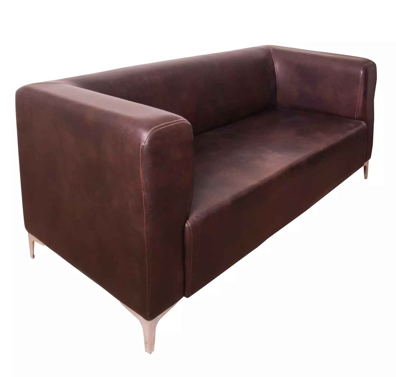 M21 sofa 3 camel leather seat hover image