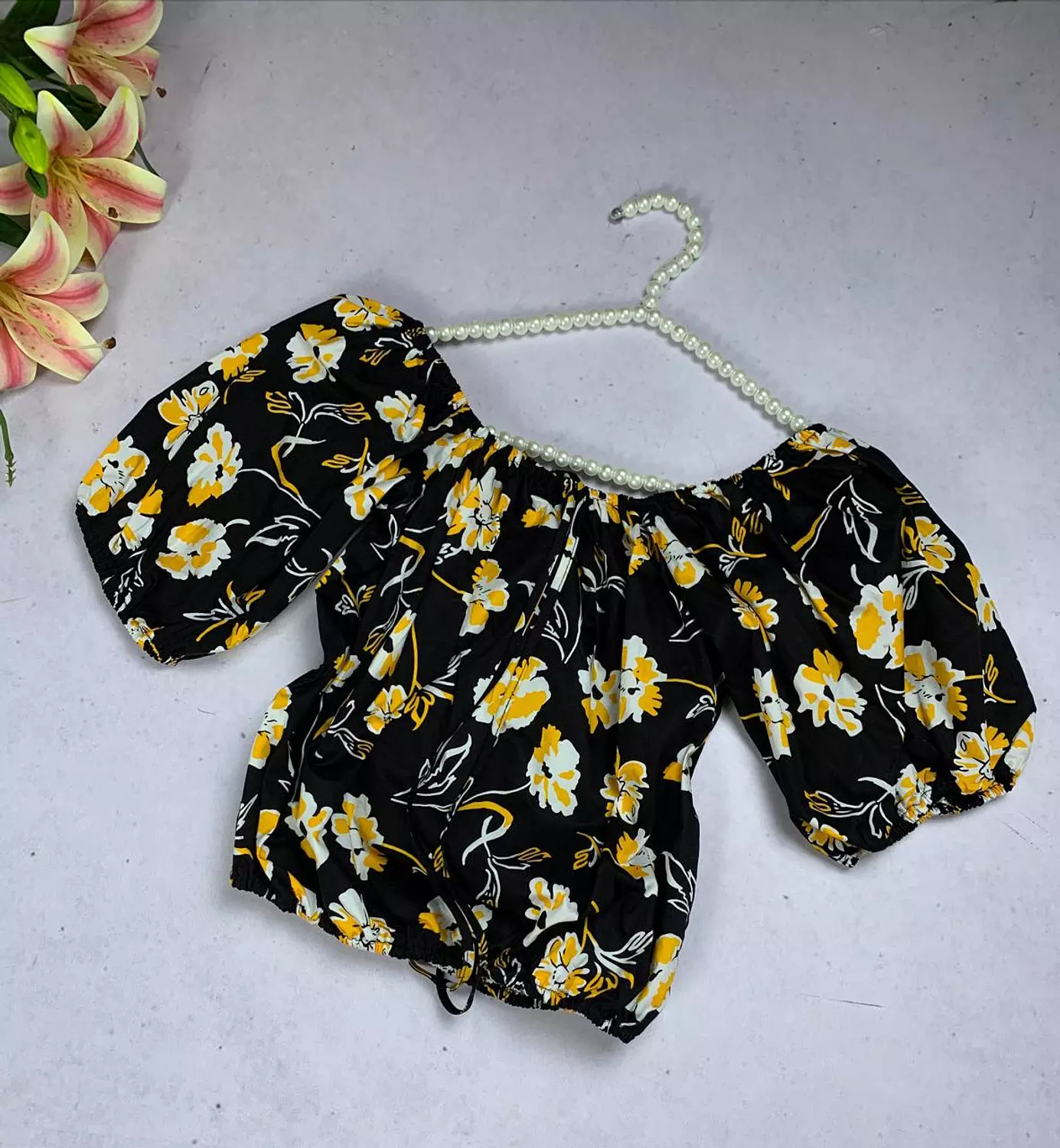 Floral cotton top from splash image