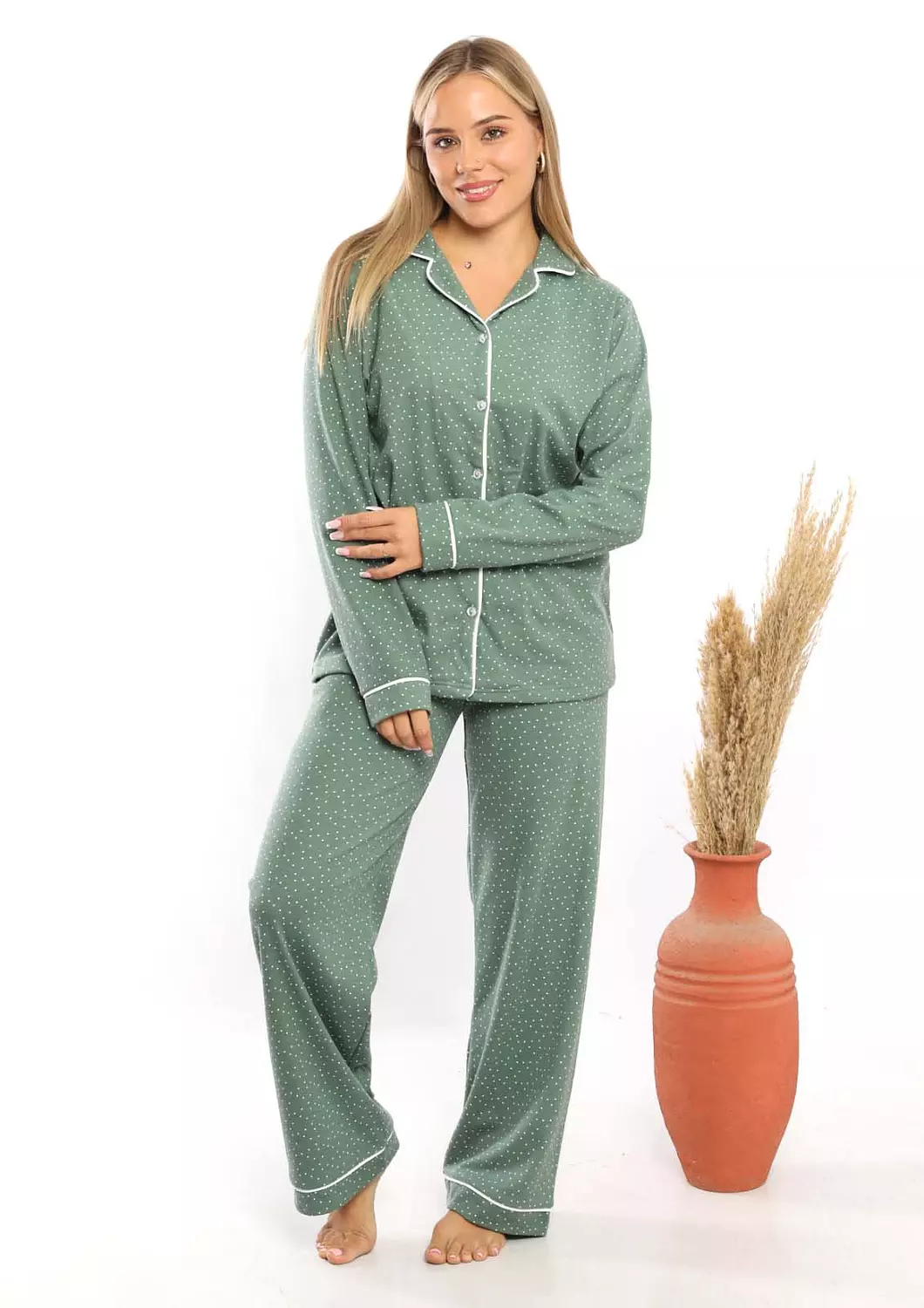 C352 BUTTONED PAJAMA SET 4