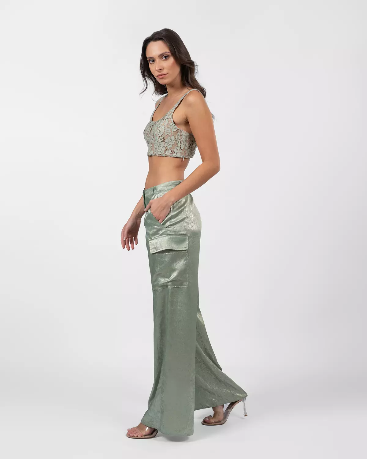 Lace Mint Green Top  4