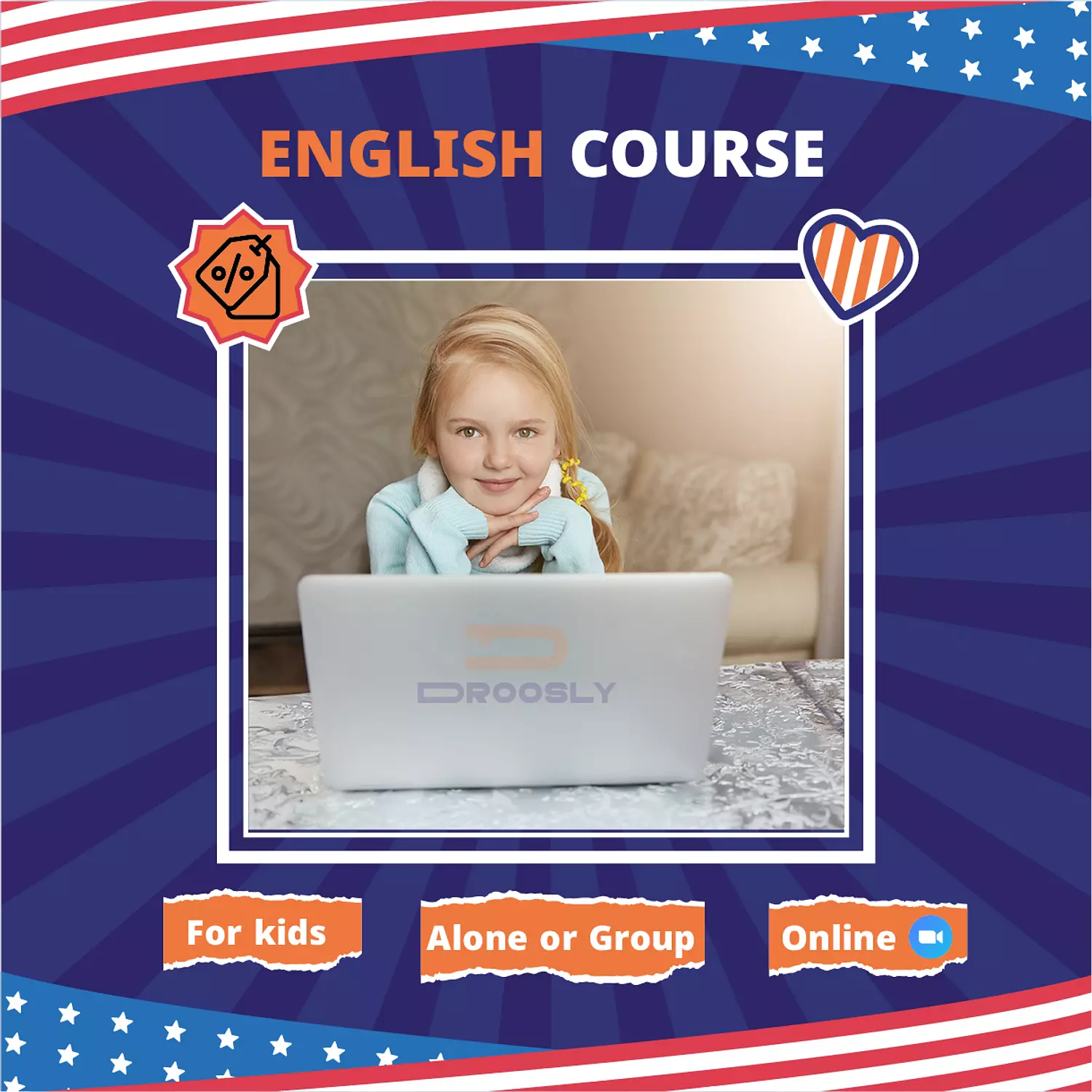 <h3><span style="color: rgb(231, 106, 46)">اللغة الإنجليزية</span></h3>