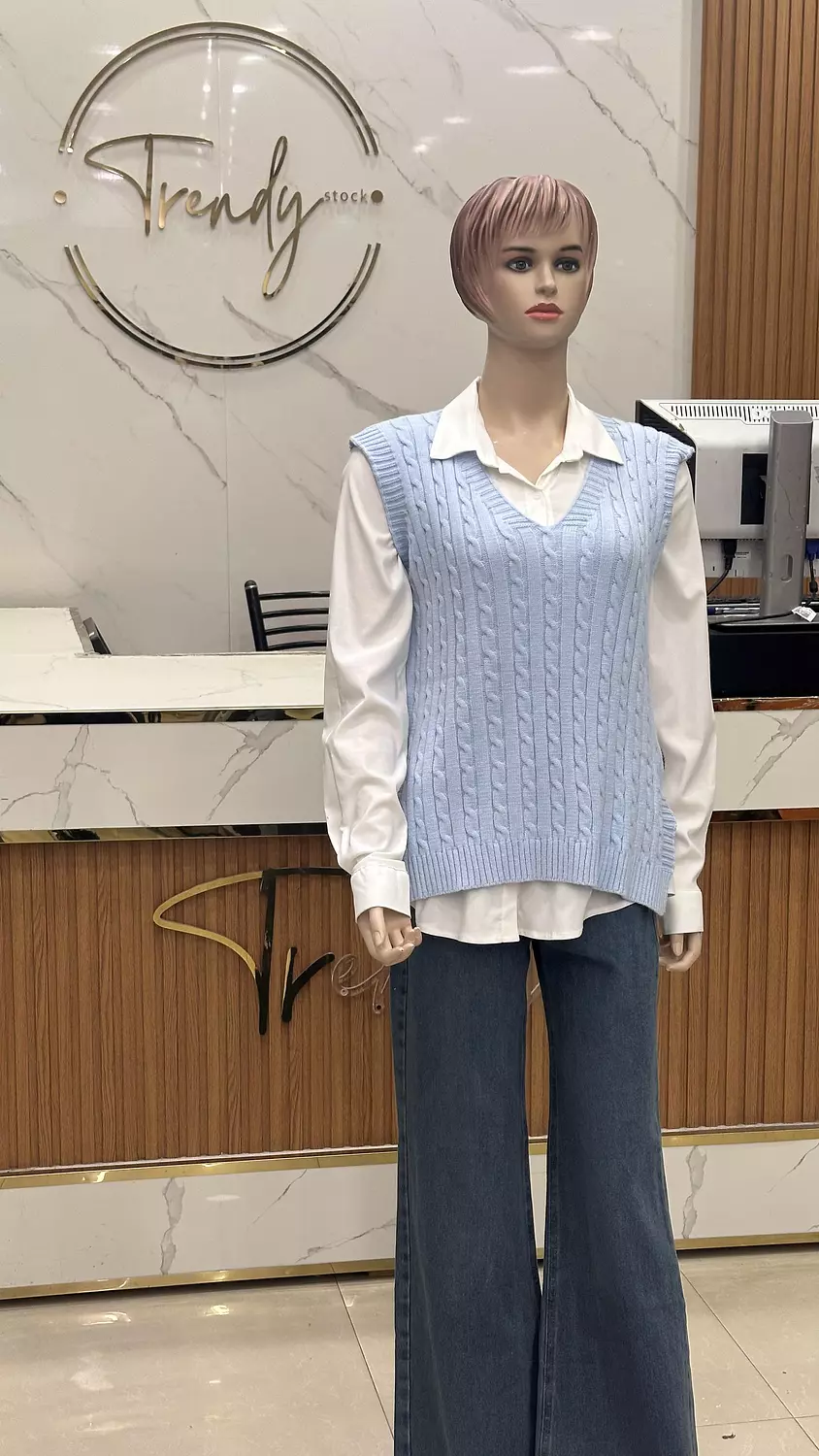 V-neck Sweater Vest 13