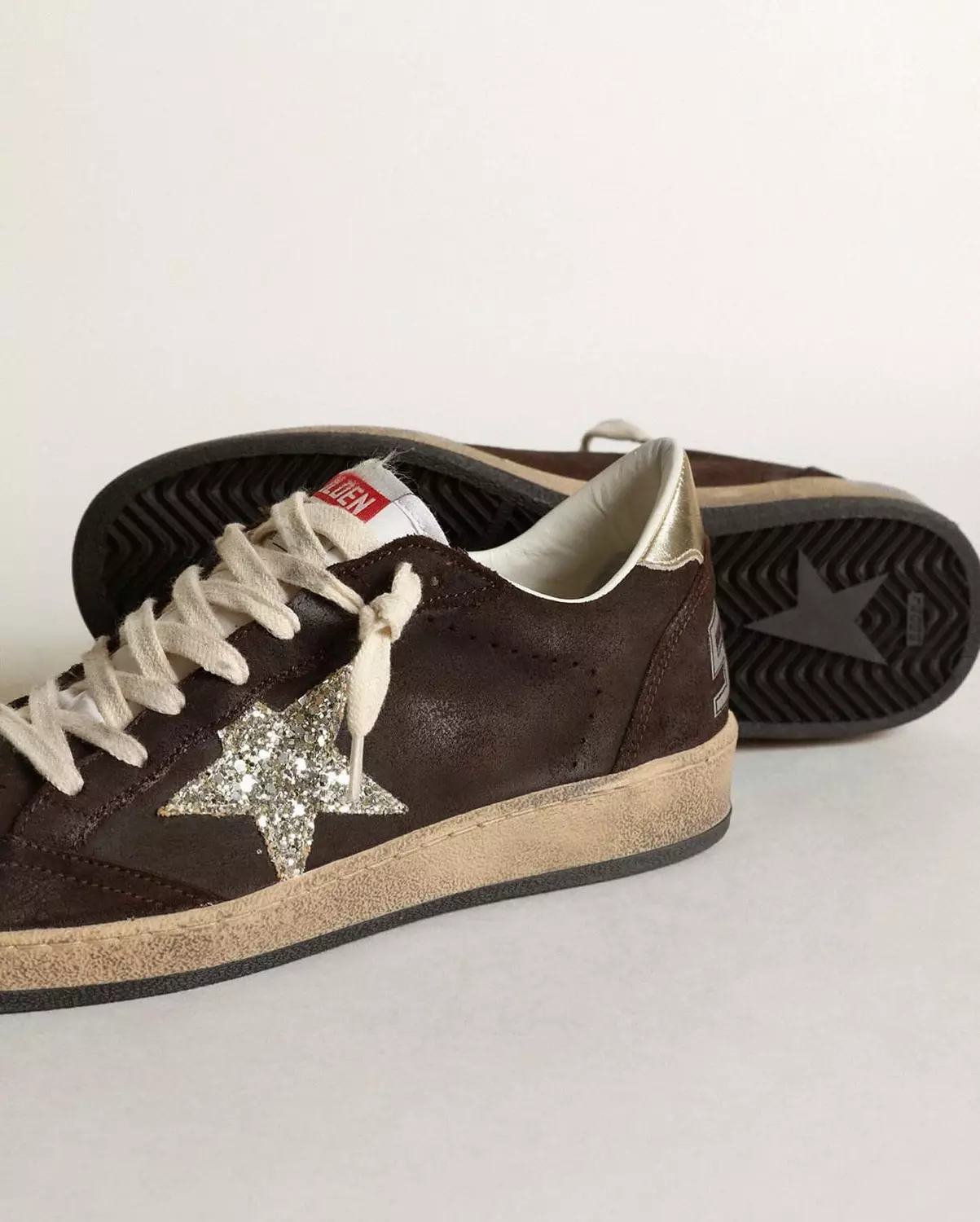 Golden Goose Ball Star Leather in Brown 1