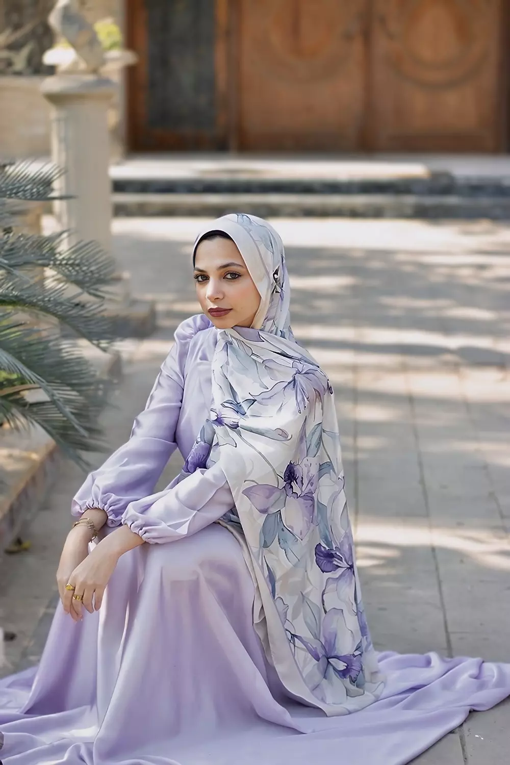 Lavender lace in satin  4