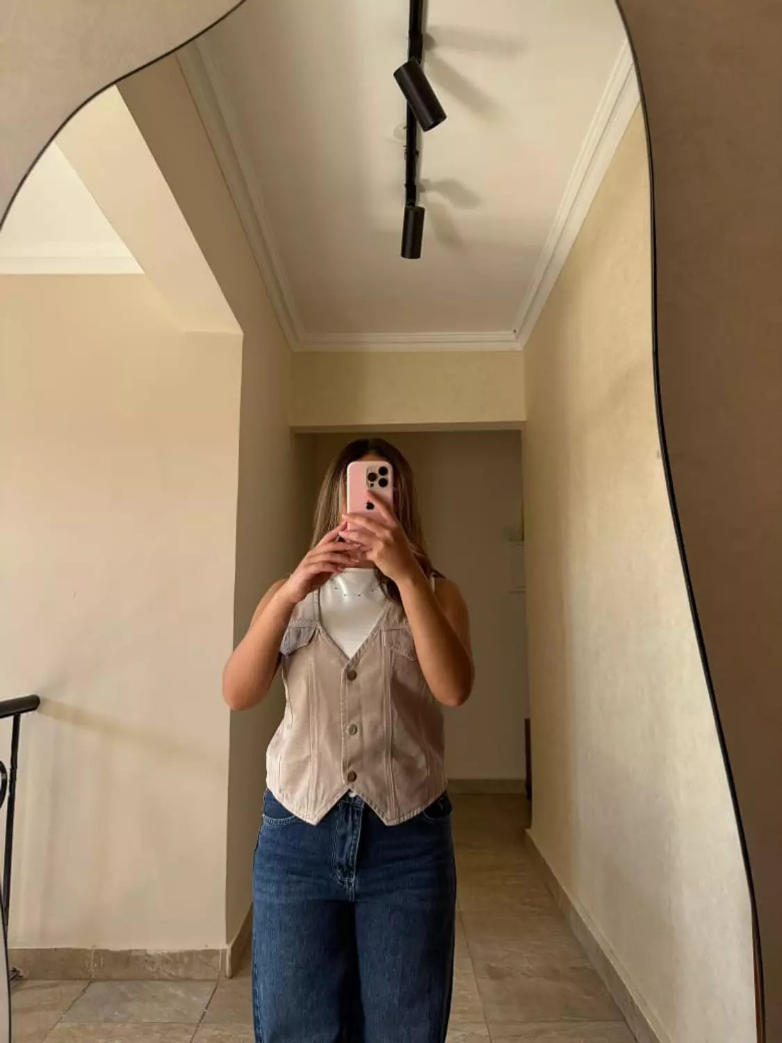 Cropped Gabardine Vest 3