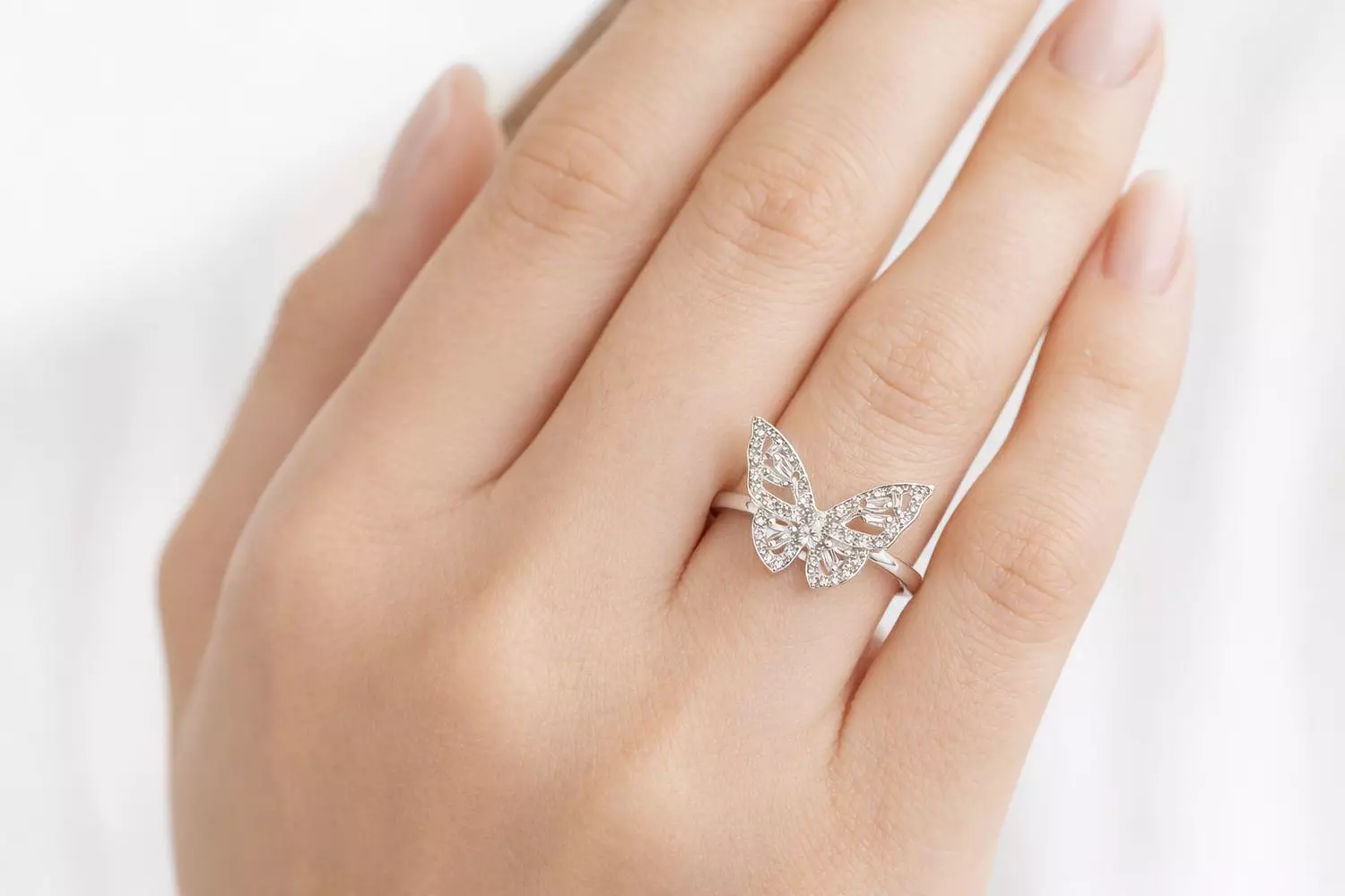 Silver Ring Butterfly  image