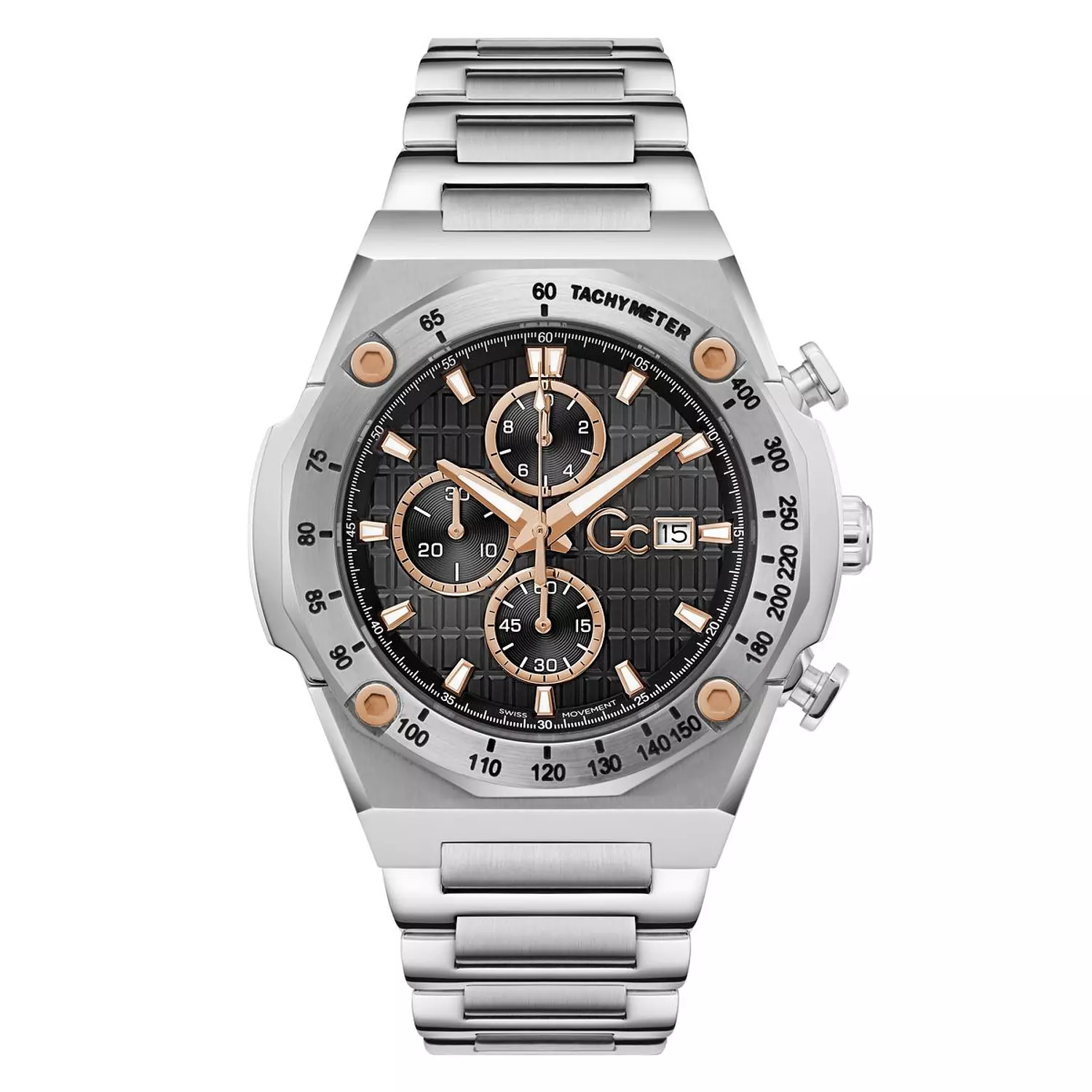 Gc Idol Sport Chrono Metal Men Watch Silver Stainless Steel Bracelet image
