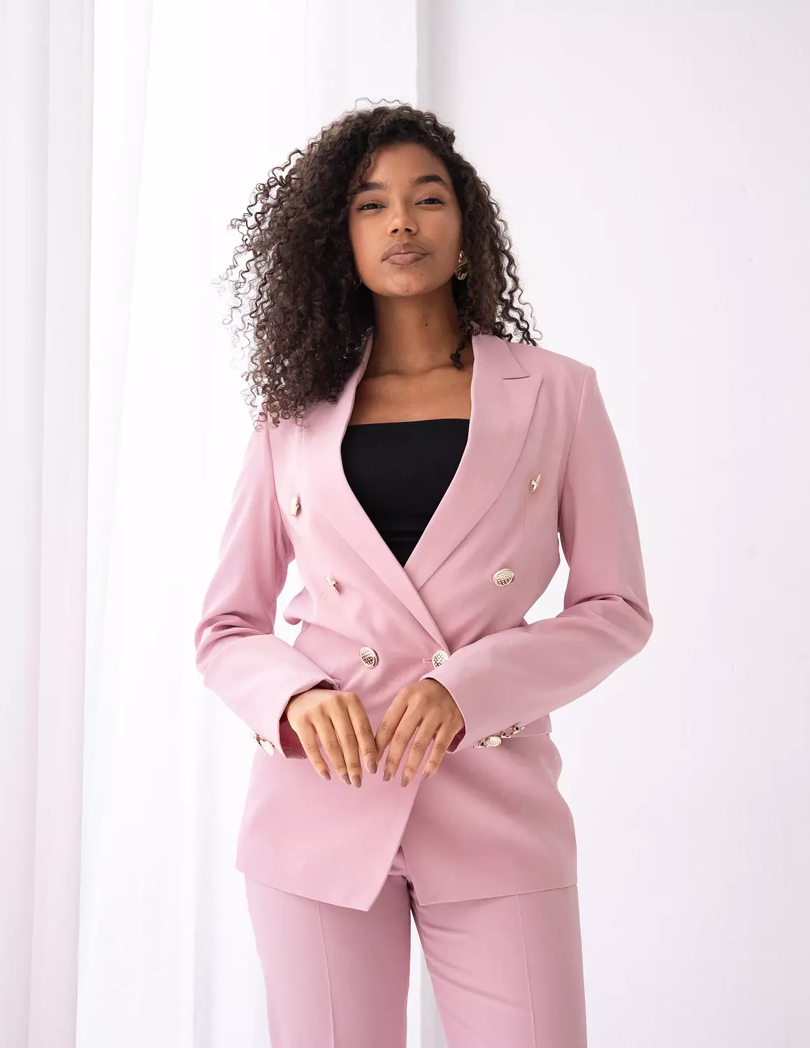 Blush Dream double breasted blazer  3