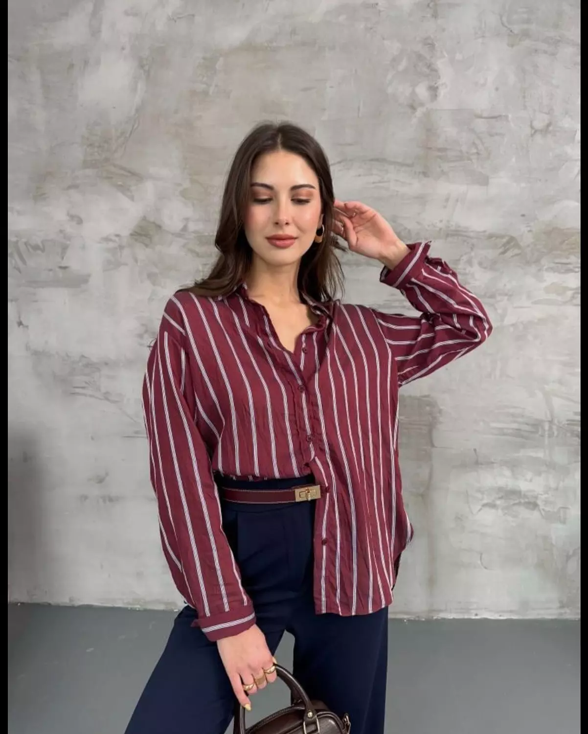 Burgundy chemise  3