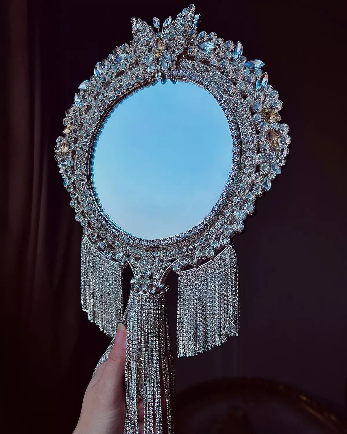 Luxury Crystal Hand Mirror 6 2