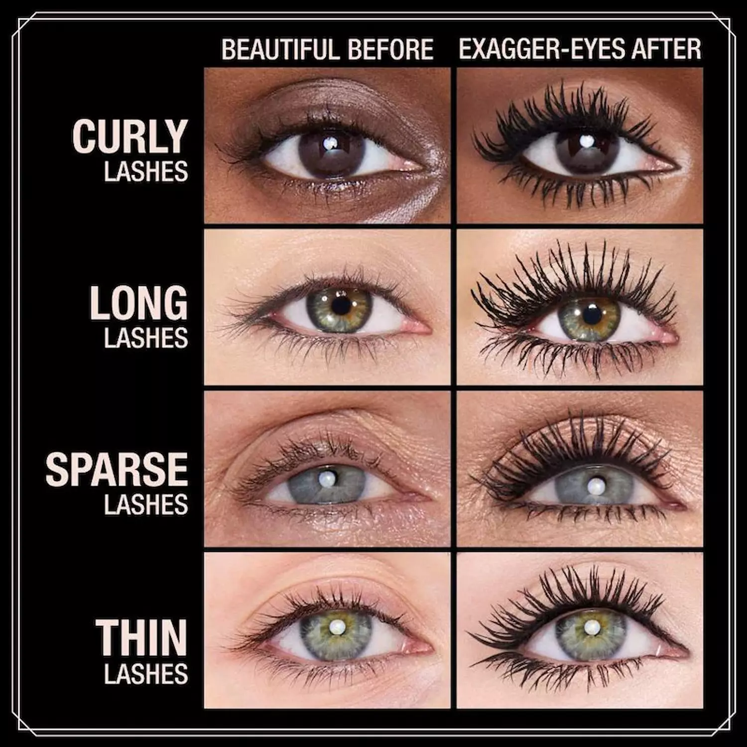 CHARLOTTE TILBURY Charlotte Tilbury Exagger-eyes Volumizing and Curling Mascara Mini 2ML 3