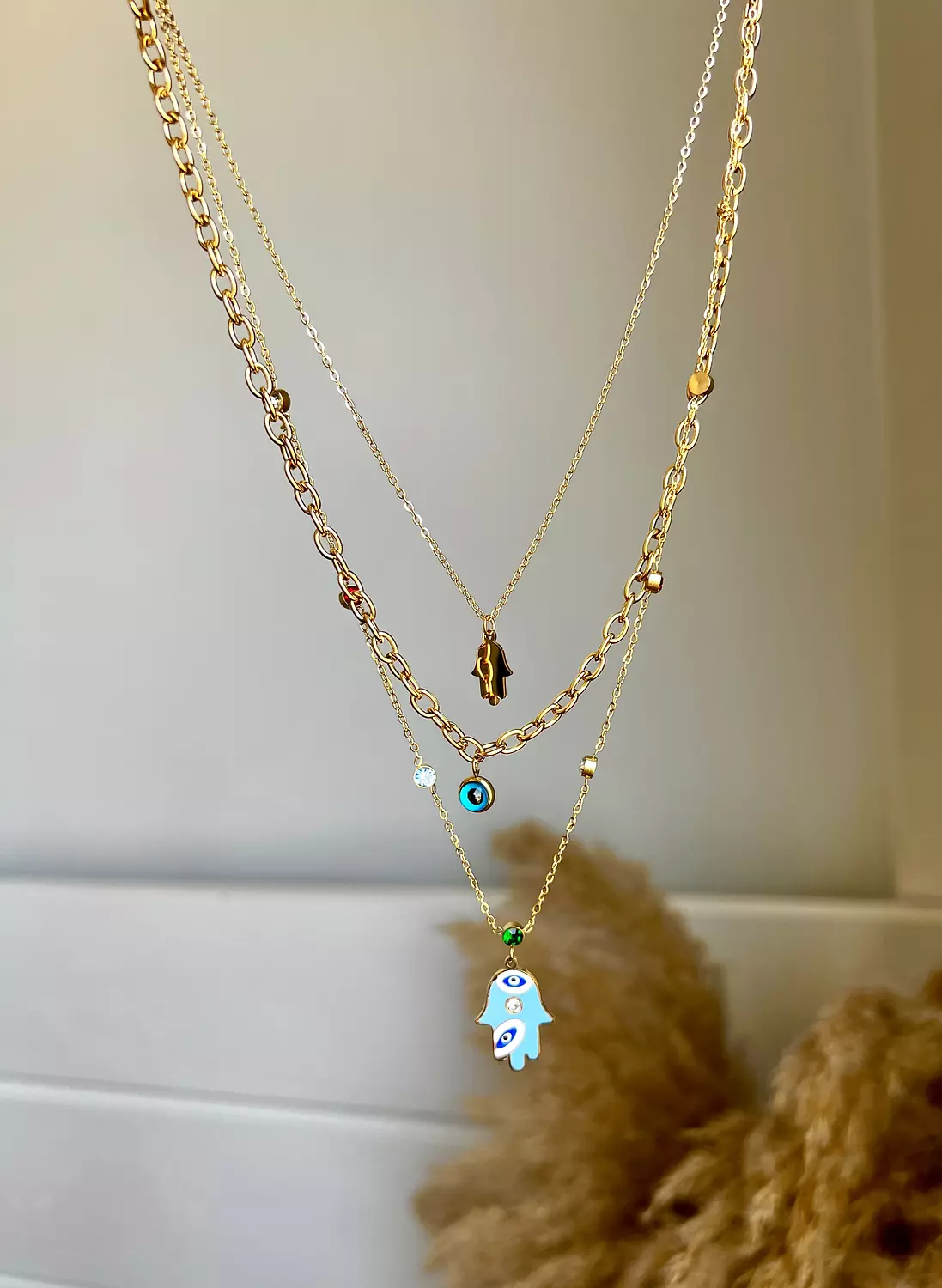 3 layers Kaf necklace  image