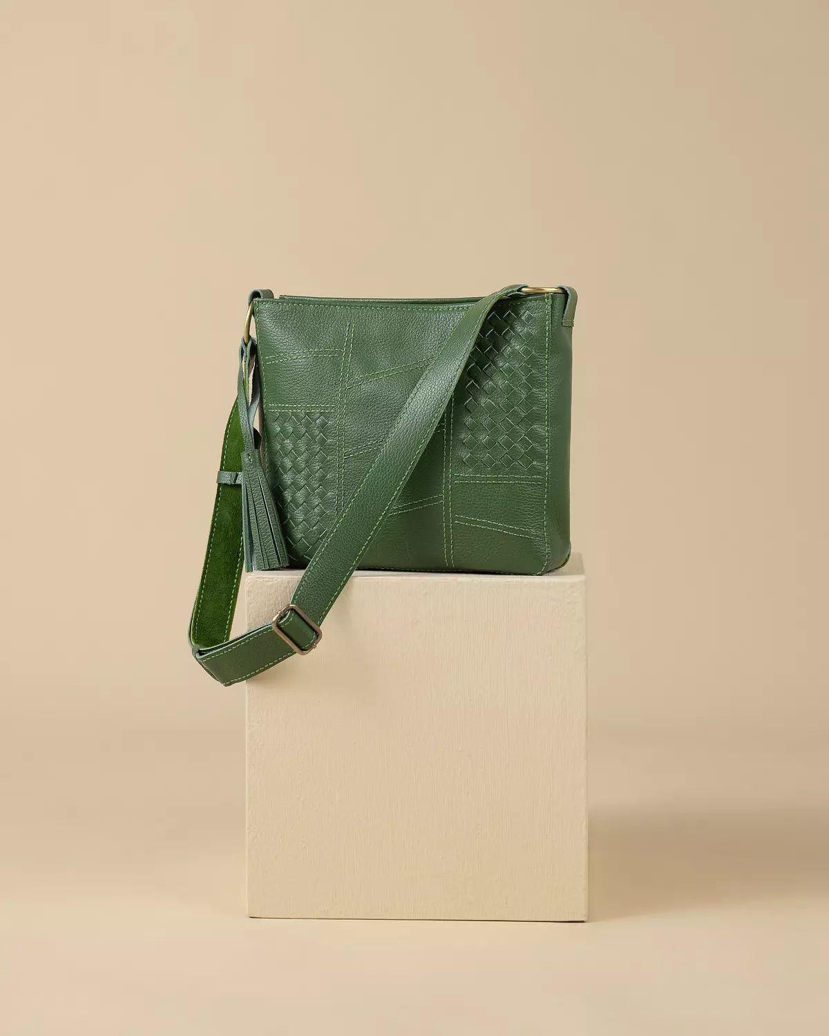 The Woven Messenger Bag image