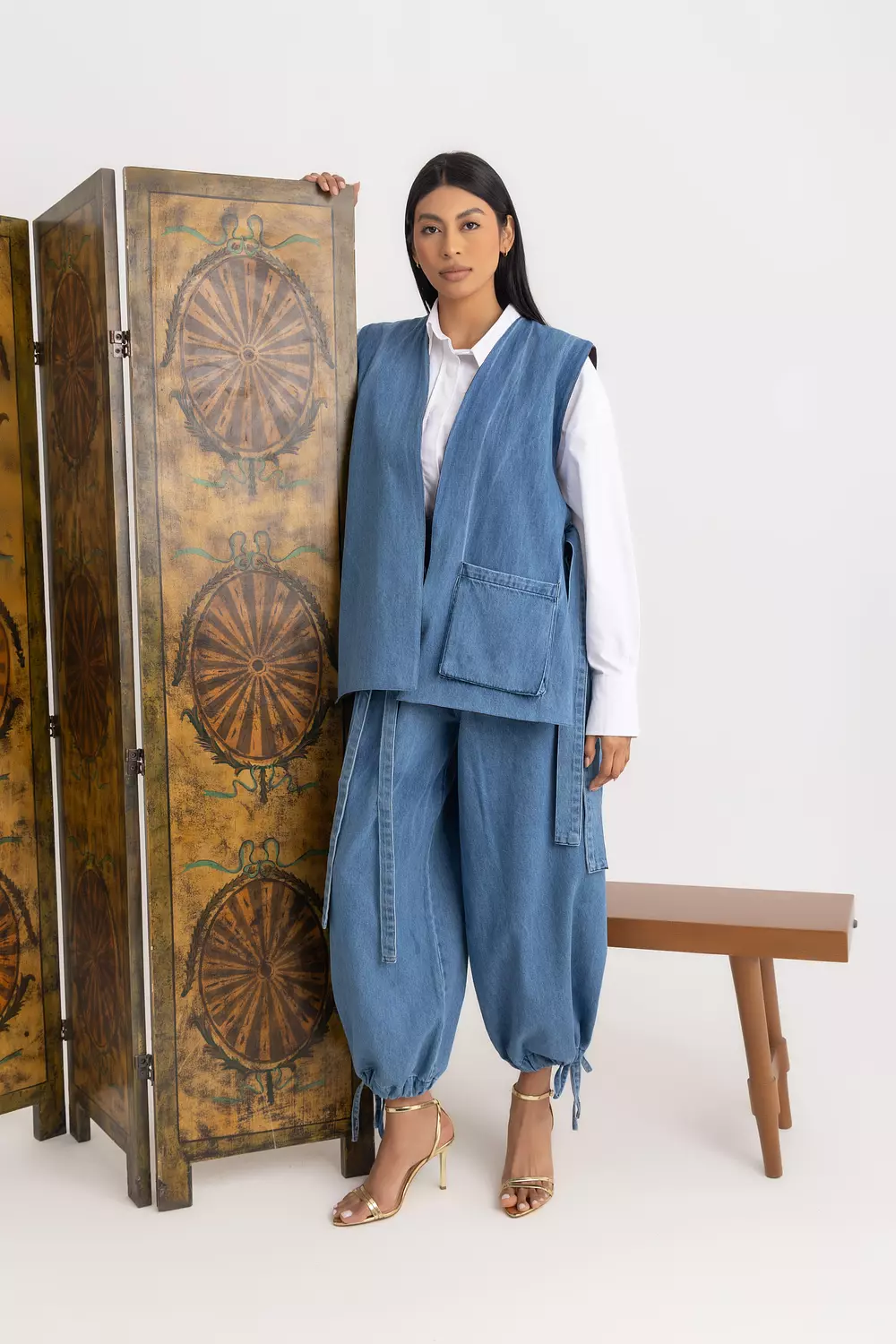 The Denim Nina reversible Vest 2