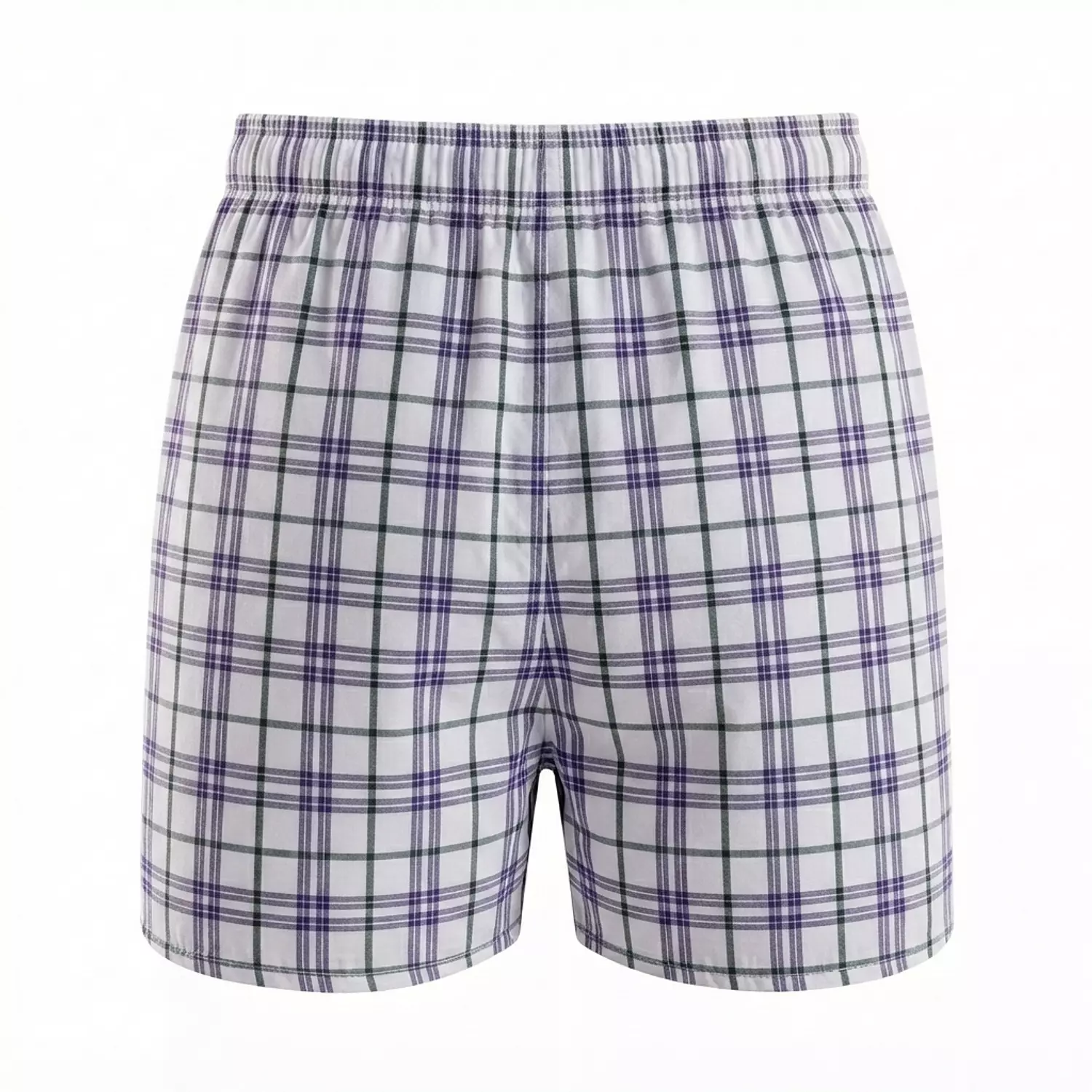Men's Plaid Boxer - 4333 - Purple*Dark Green hover image