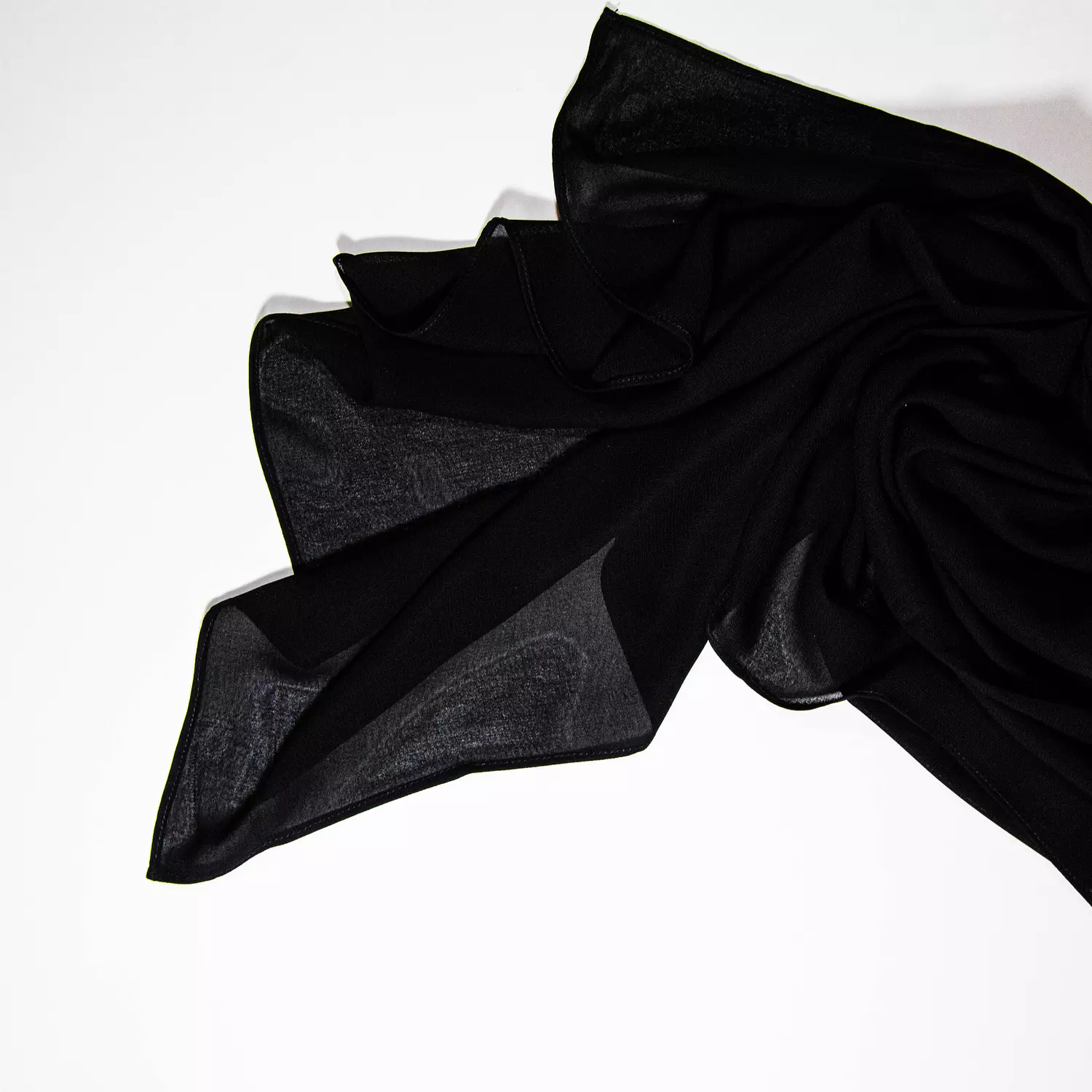 Black Chiffon Hijabs 1
