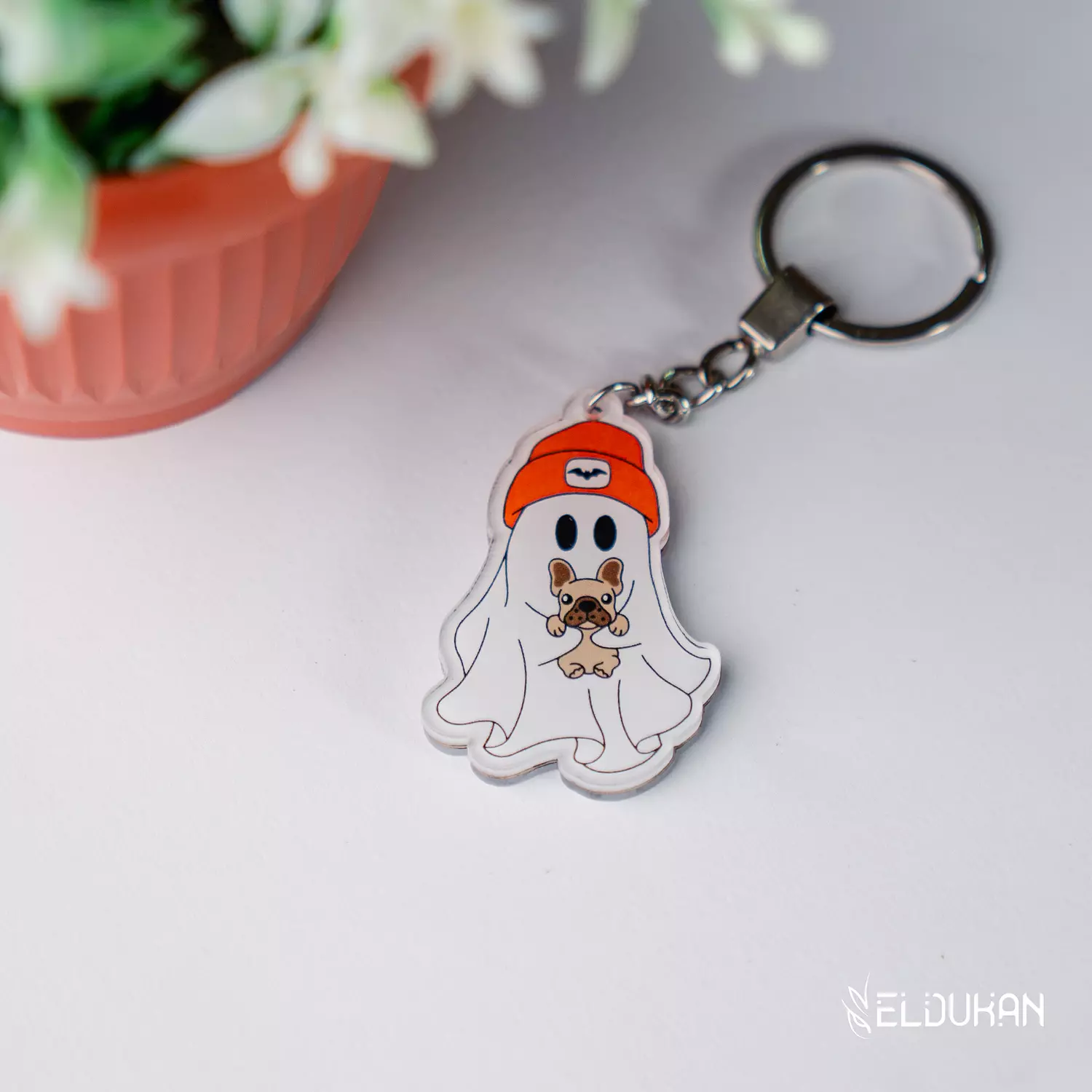 Ghost acrylic keychain image