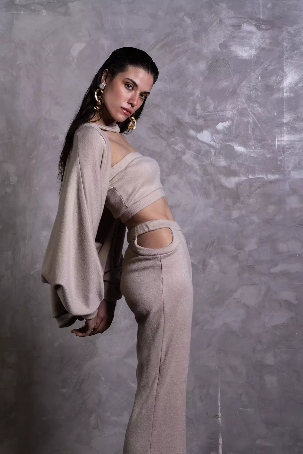 Knit Flared pant image
