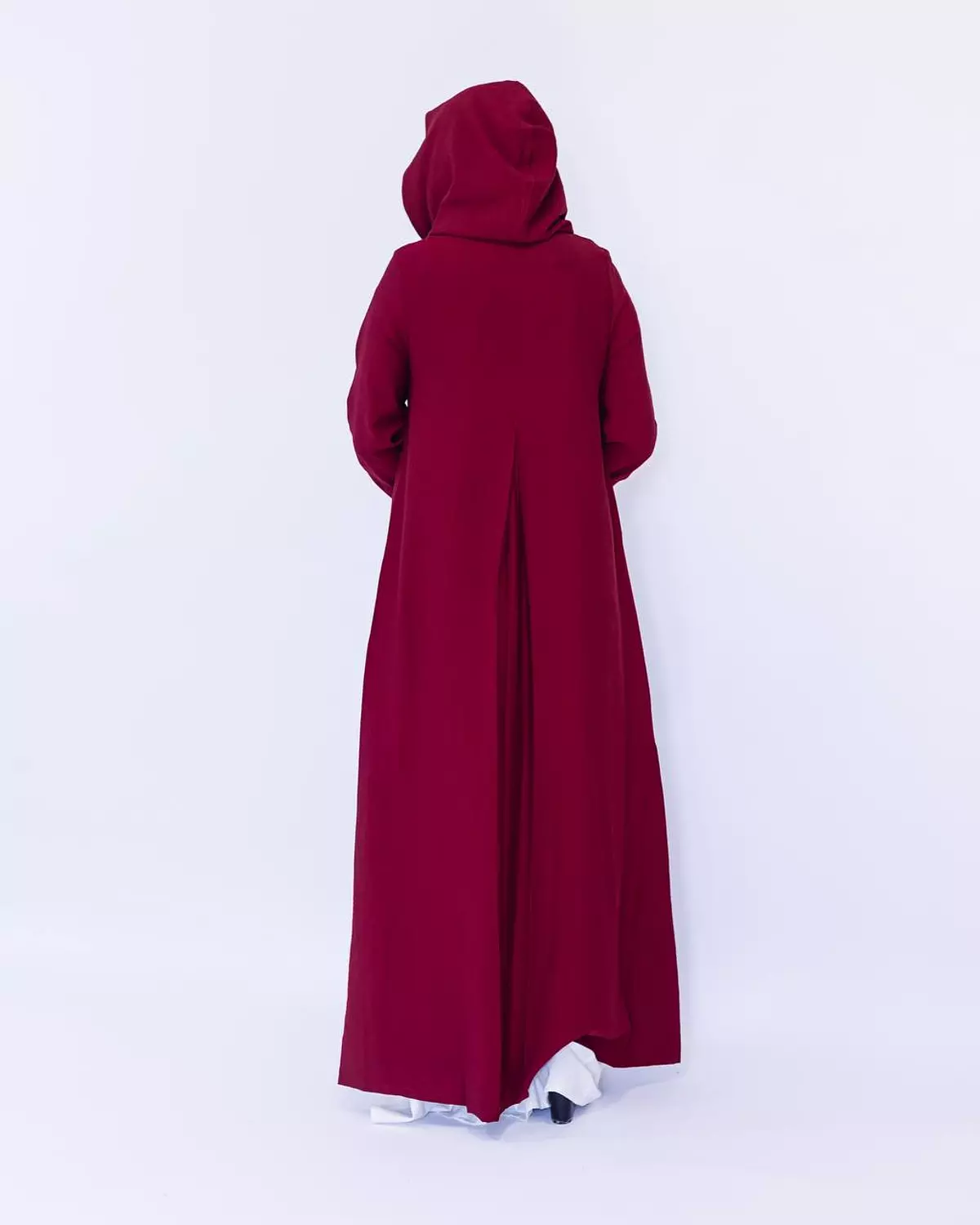 Japanese Style Dress - Burgundy  hover image