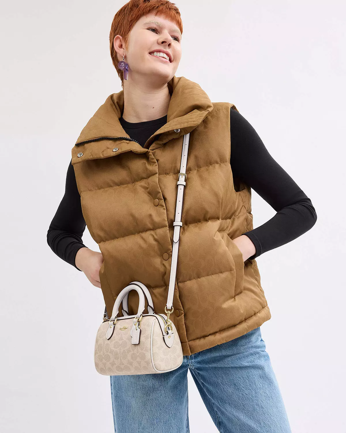 Mini Rowan Crossbody Bag In Signature Canvas 1