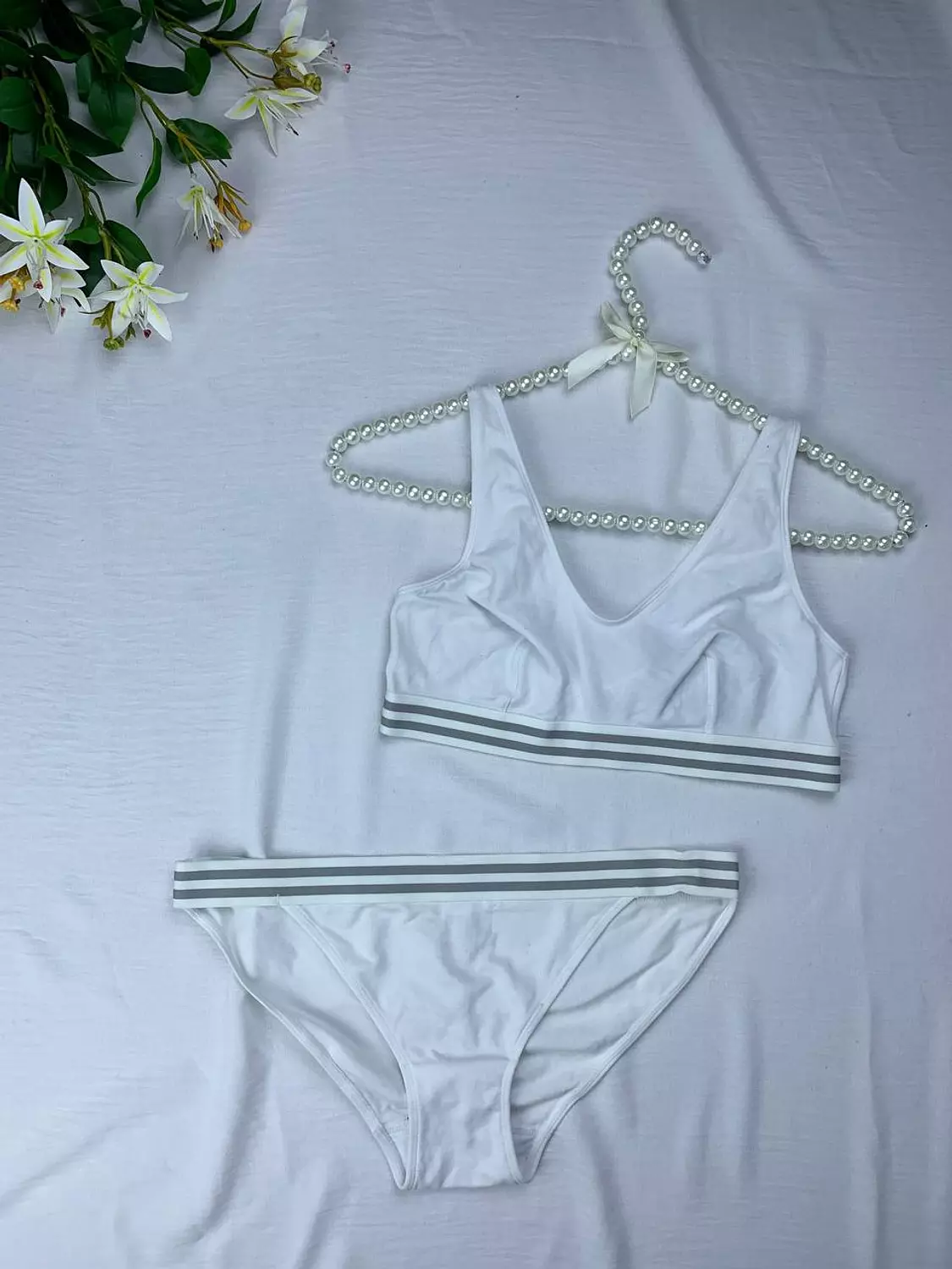 Cotton bra & panty set from Debenhams image