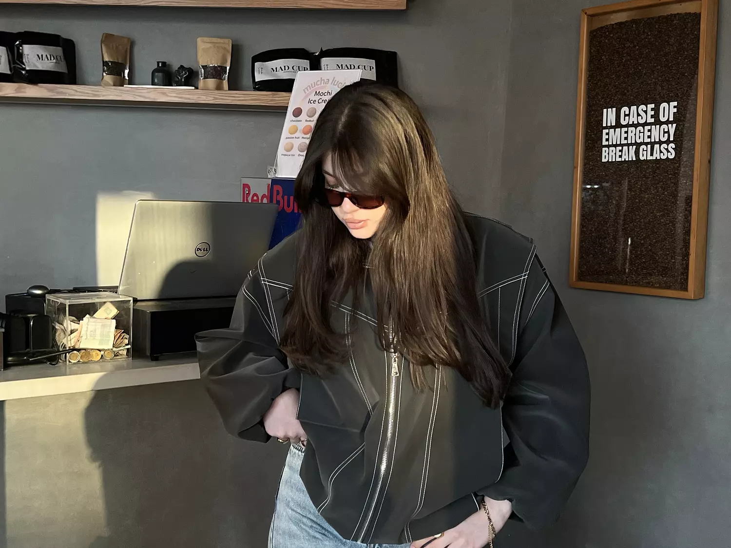 loose leather jacket 7