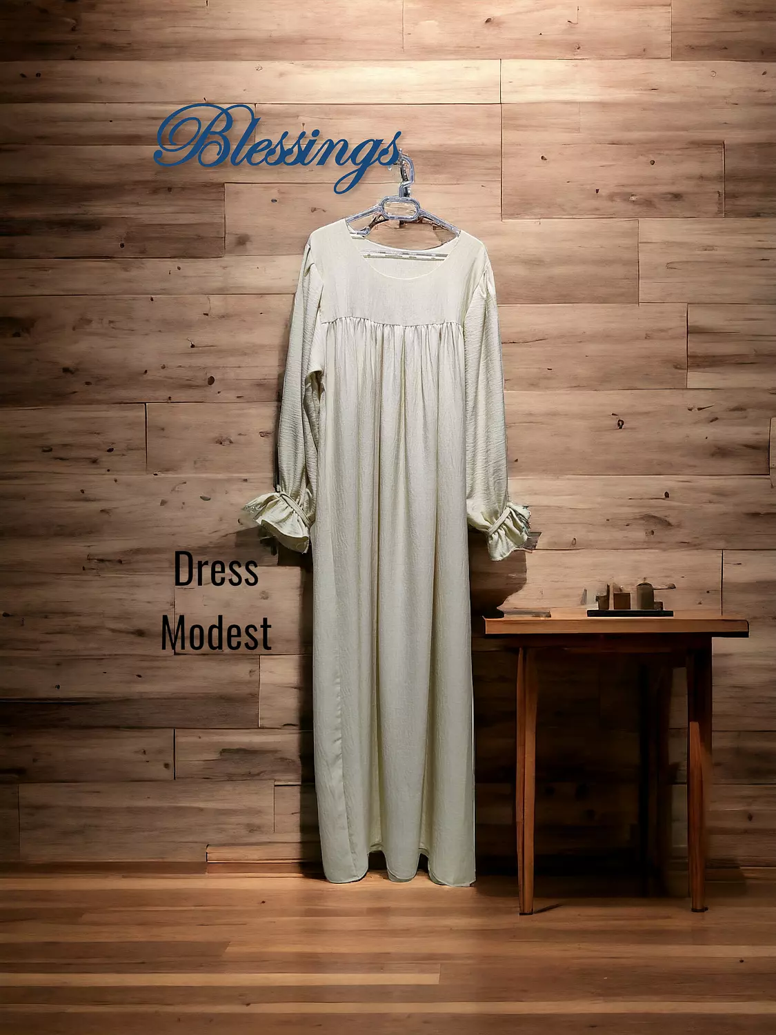 Dress-Modest-Beige image