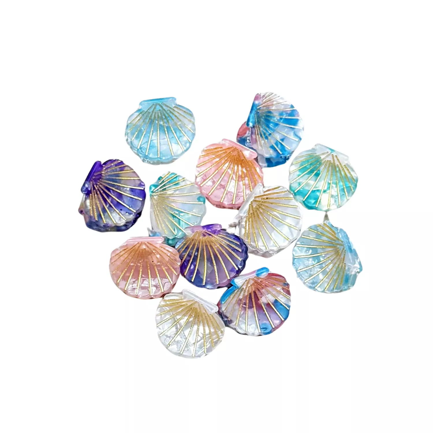 1 Pc Mini Summer Seashell Claw Clips 1