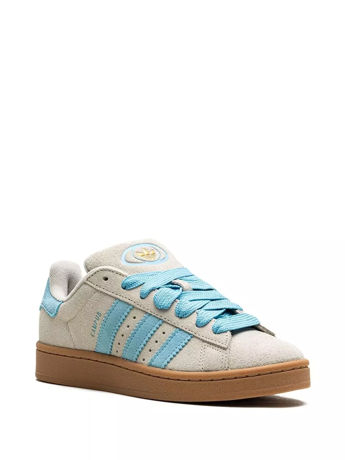Campus 00s Sneakers In Gray/blue/gold 1