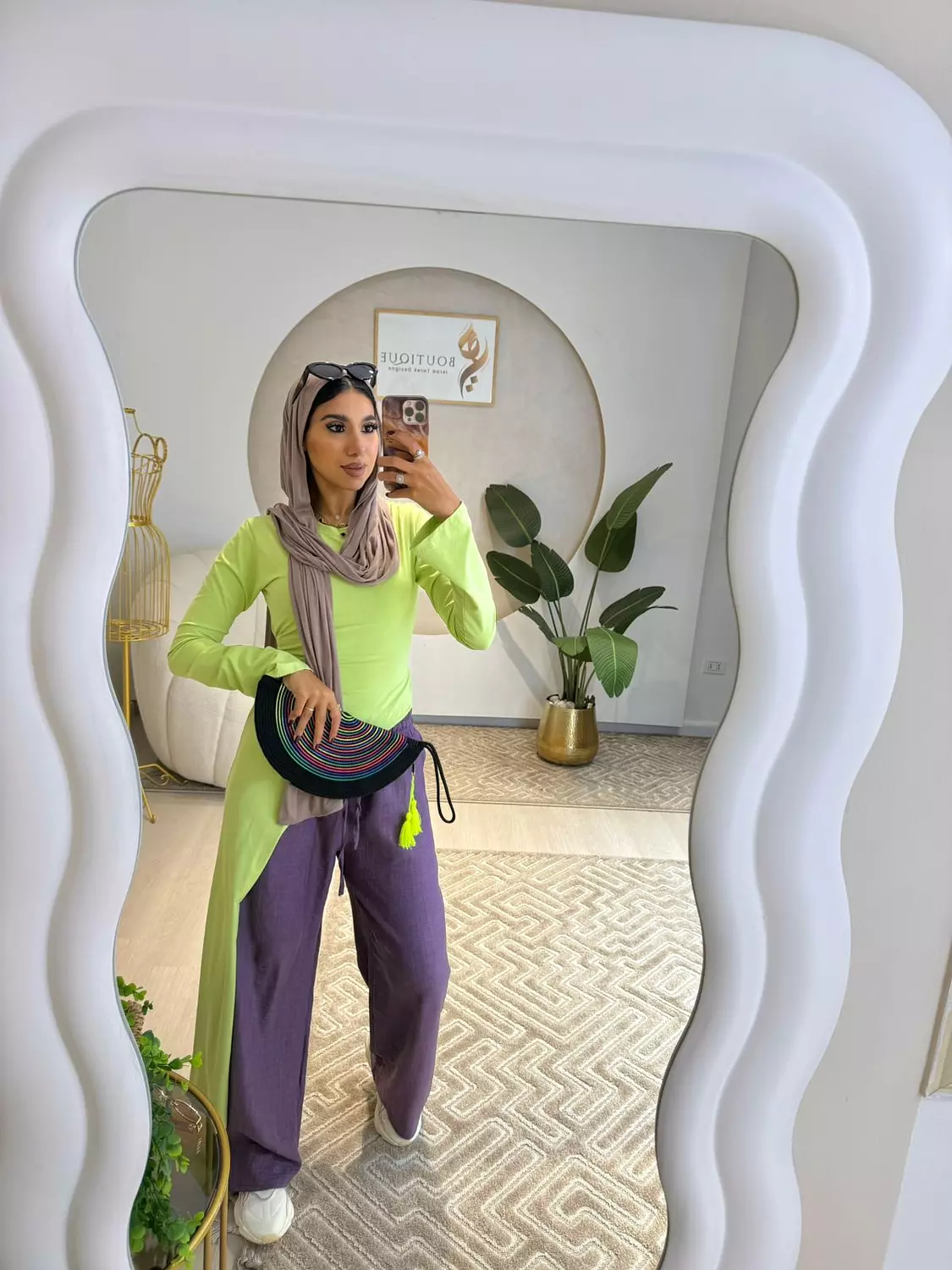 Green Apple Belt Blouse 1