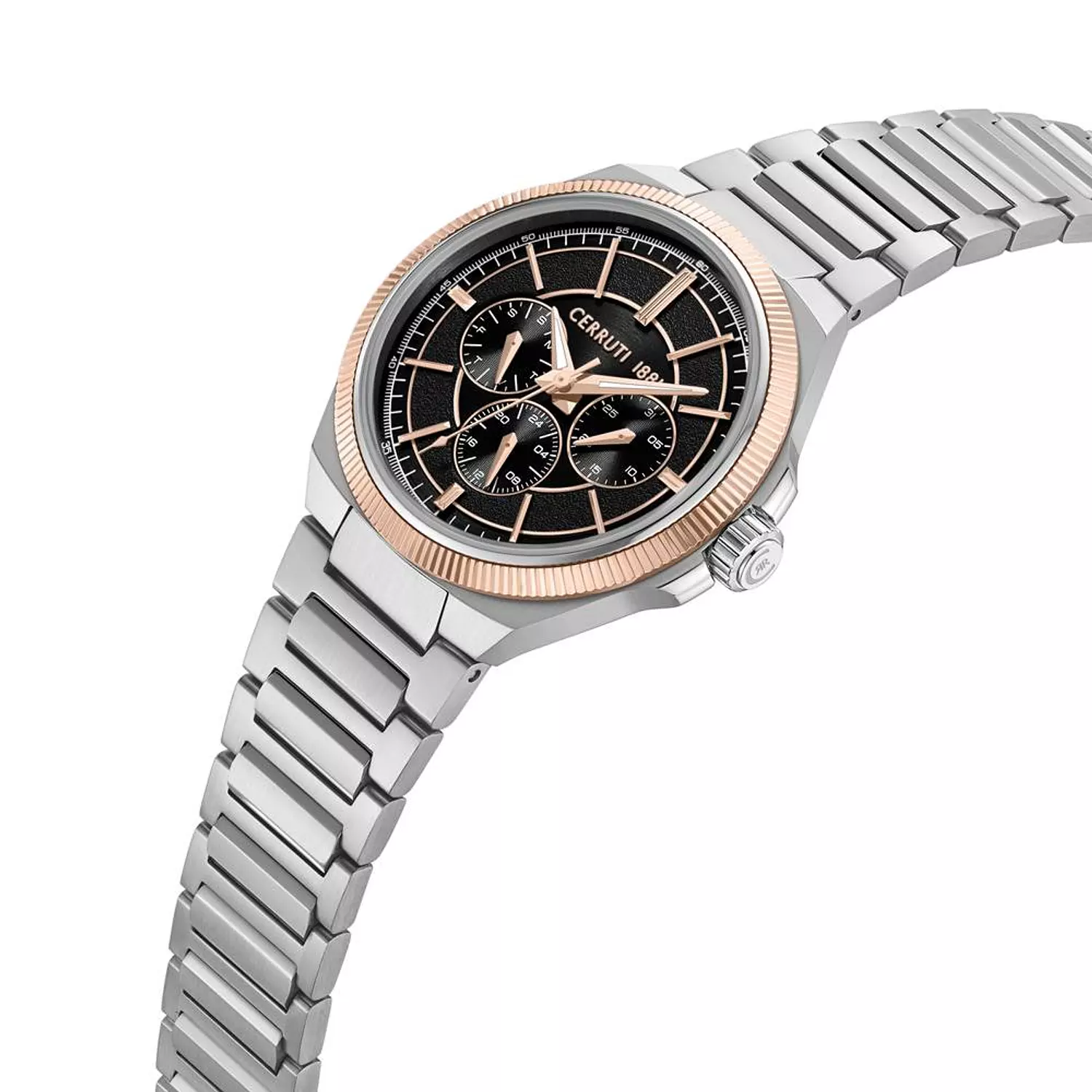 Cerruti 1881 Black Chrono Two-Tone Watch CIWGK0084504 1