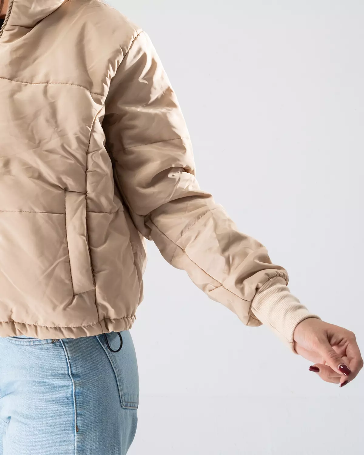 Puffer Jacket Beige 2