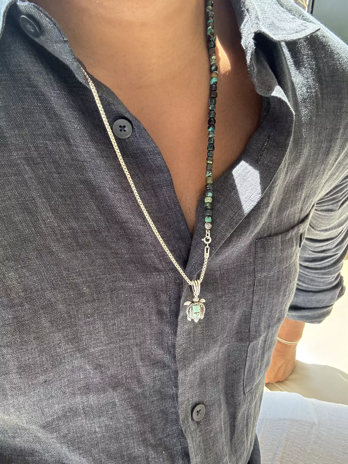 Ocean Spirit Turtle Necklace hover image