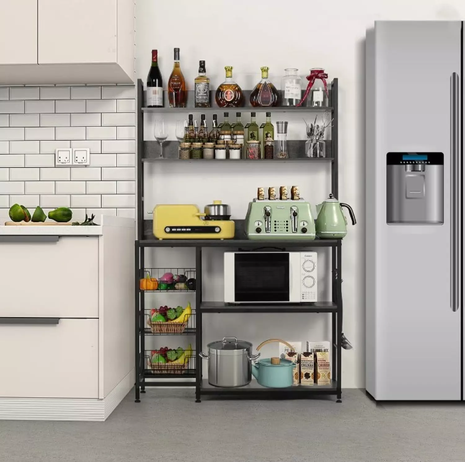 Multi-shelf kitchen unit 40*120*180 cm hover image