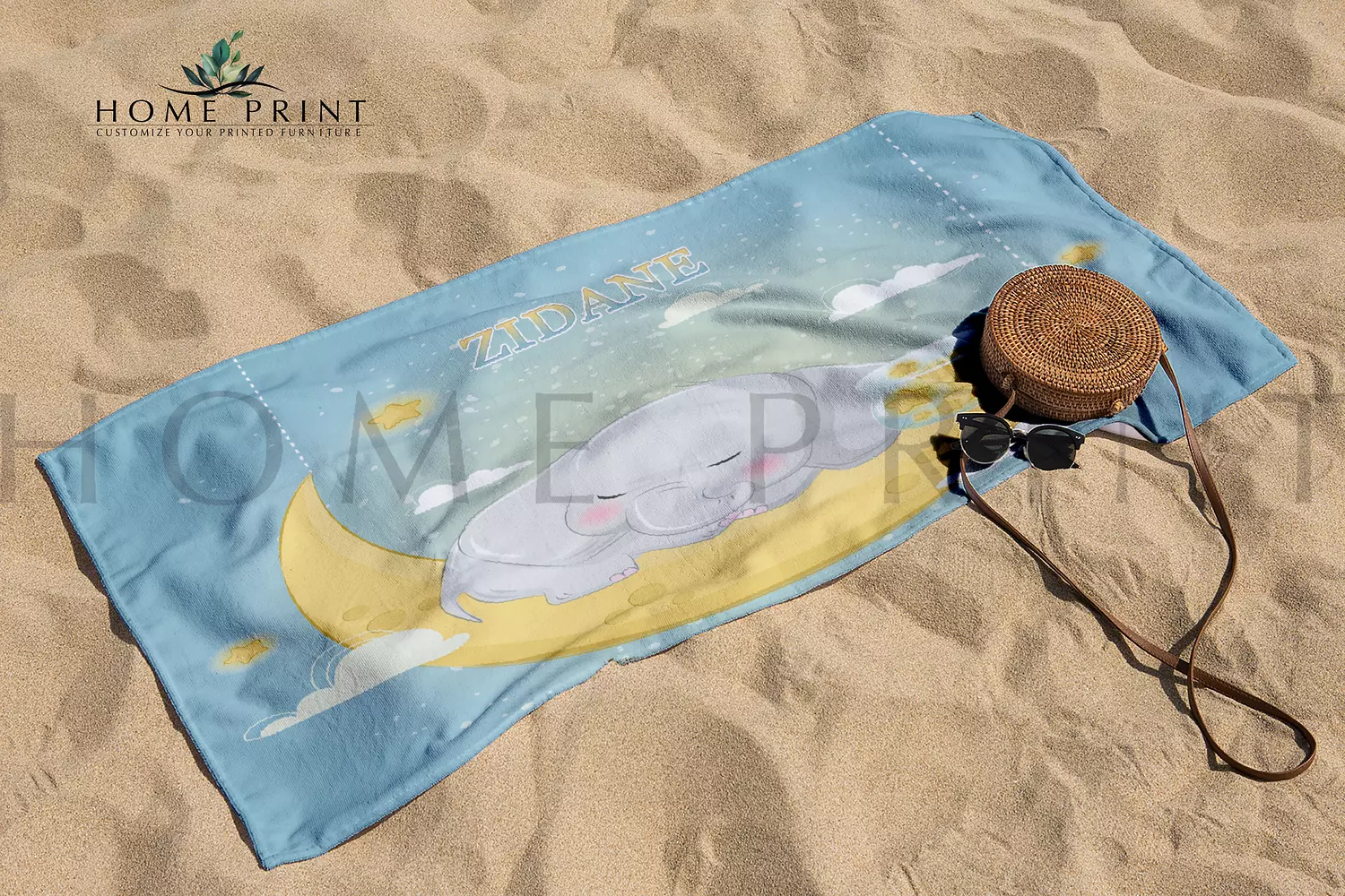 Microfiber Towel  - Sleeping elephant  image
