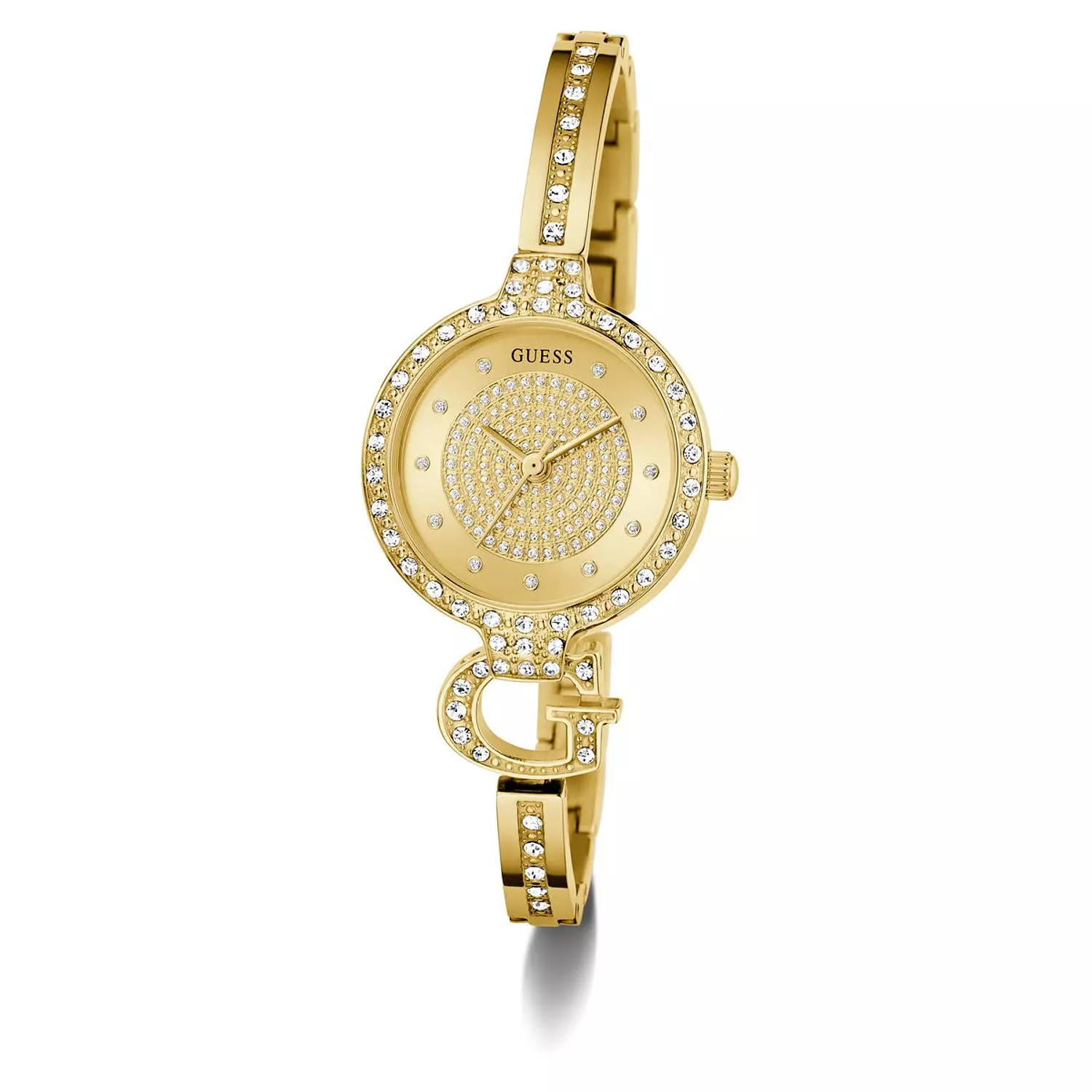 GUESS GISELLE Ladies Giselle Gold Tone Analog Watch Gold Tone Stainless Steel Polished Bracelet 4