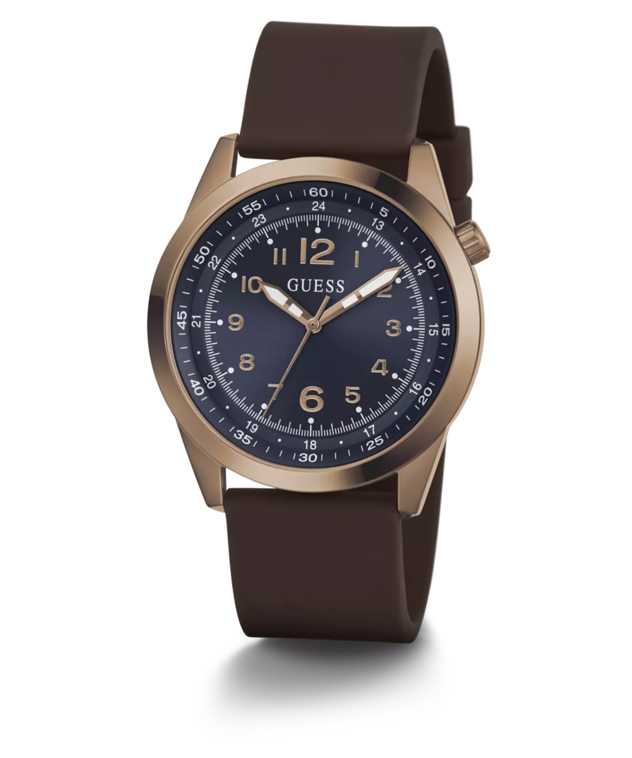 GUESS GW0494G3 Men's  Watch Coffee Silicone Strap 3