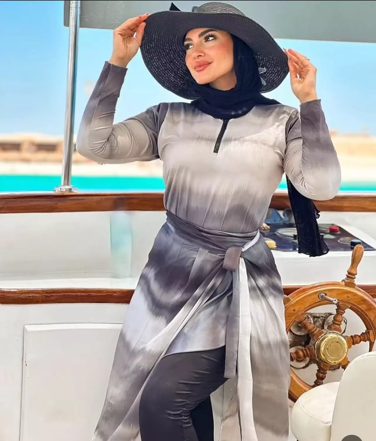 Gray degrade burkini  5