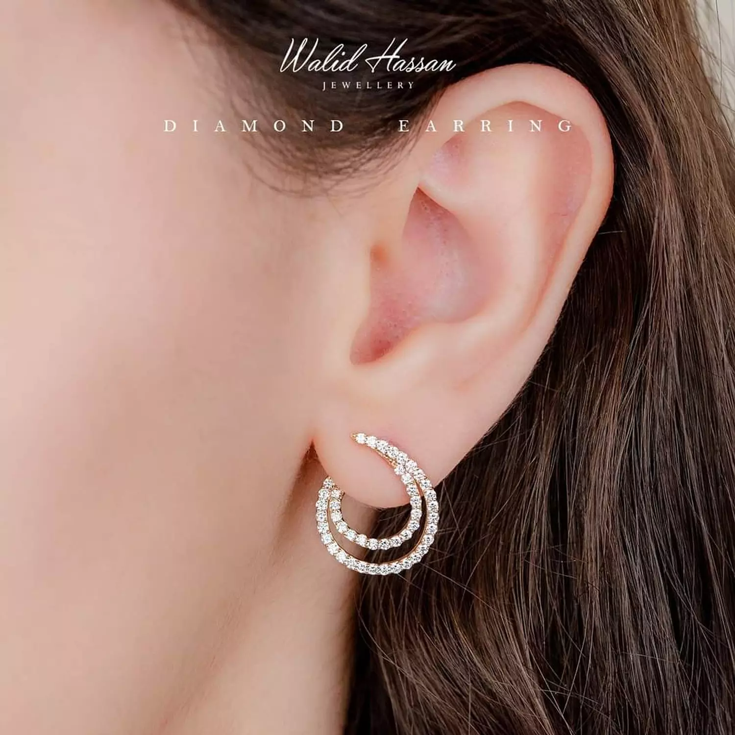 diamond earring 418 | Walid Hassan Jewellery